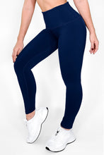 Cargar imagen en el visor de la galería, Azul Navy Mate | Leggin Anti-Celulitis, Anti-Fluidos Con Cintura Alta & Horma Ideal Leggins RBJ Leggins