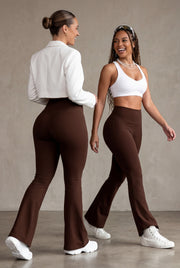 Bota Campana Cafe Oscuro Mate | Leggin Anti-Celulitis, Anti-Fluidos Con Cintura Alta & Horma Ideal Leggins RBJ Leggins