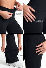 Cargar imagen en el visor de la galería, Bota Campana Negro Mate | Leggin Anti-Celulitis, Anti-Fluidos Con Cintura Alta & Horma Ideal Leggins RBJ Leggins