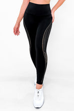 Cargar imagen en el visor de la galería, Luxury Black - NUEVO | Leggin Anti-Celulitis, Anti-Fluidos Con Cintura Alta & Horma Ideal (Diseño Con Corte Laser) Leggins RBJ Leggins
