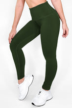 Cargar imagen en el visor de la galería, Verde Oscuro Mate - NUEVO | Leggin Anti-Celulitis, Anti-Fluidos Con Cintura Alta & Horma Ideal Leggins RBJ Leggins