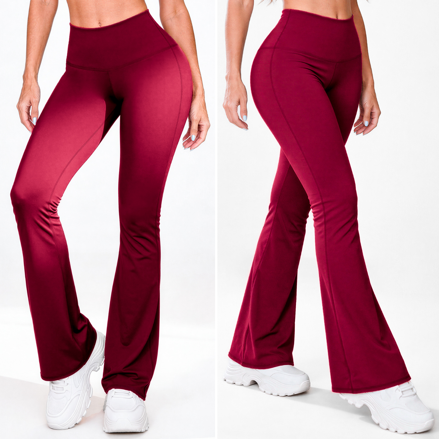 Bota Campana Vino Oscuro Mate | Leggin Anti-Celulitis, Anti-Fluidos Con Cintura Alta & Horma Ideal