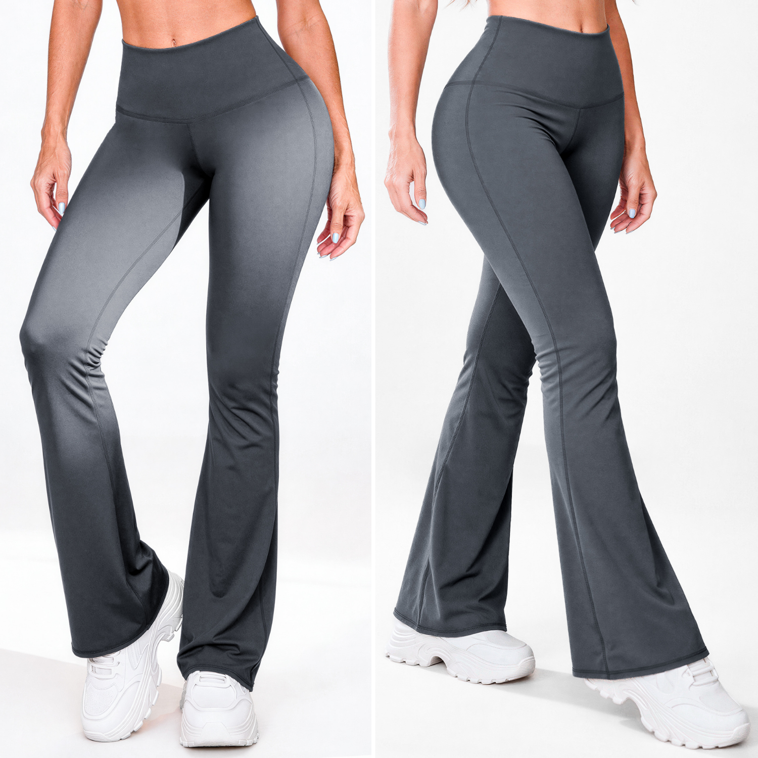 Bota Campana Gris Perla Mate | Leggin Anti-Celulitis, Anti-Fluidos Con Cintura Alta & Horma Ideal