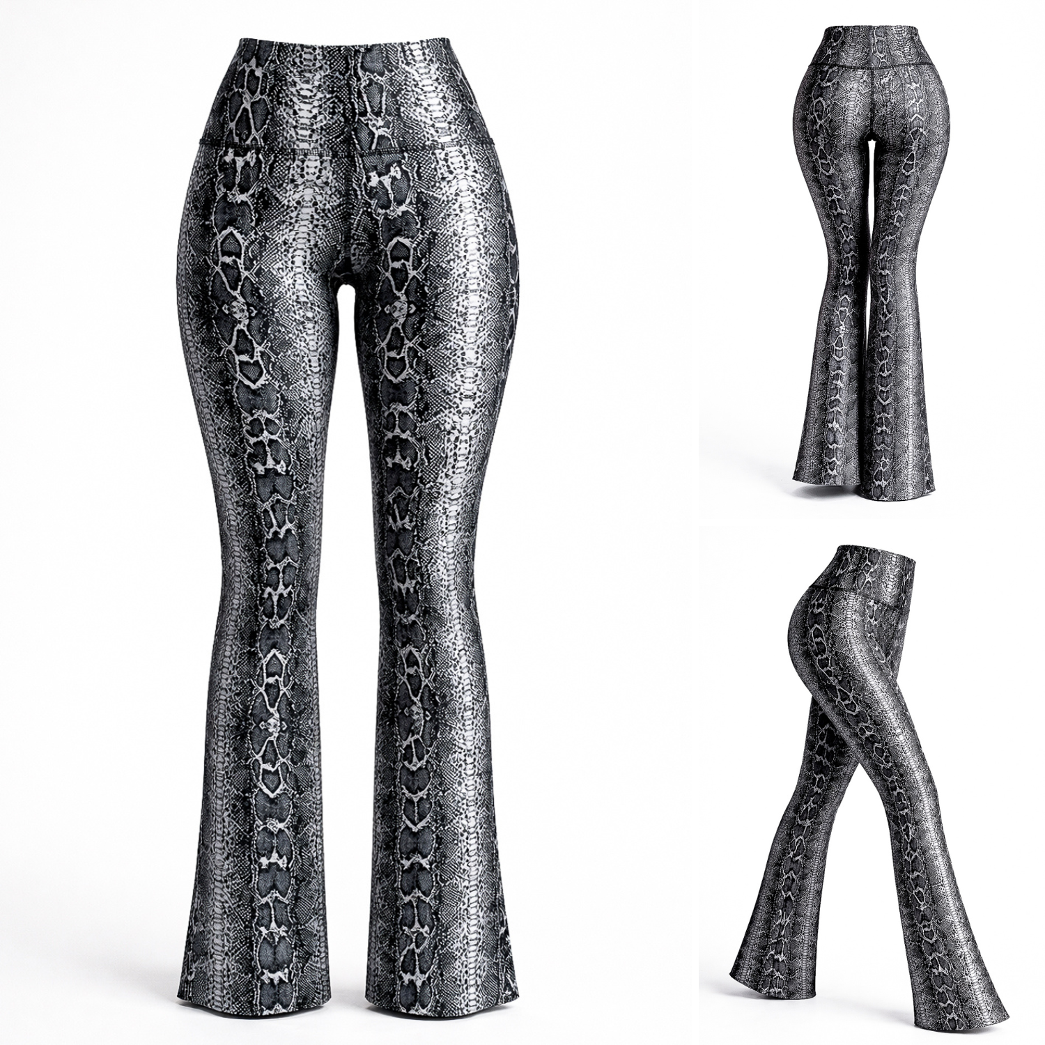 Bota Campana Negro Phyton - NUEVO | Leggin Anti-Celulitis, Anti-Fluidos Con Cintura Alta & Horma Ideal