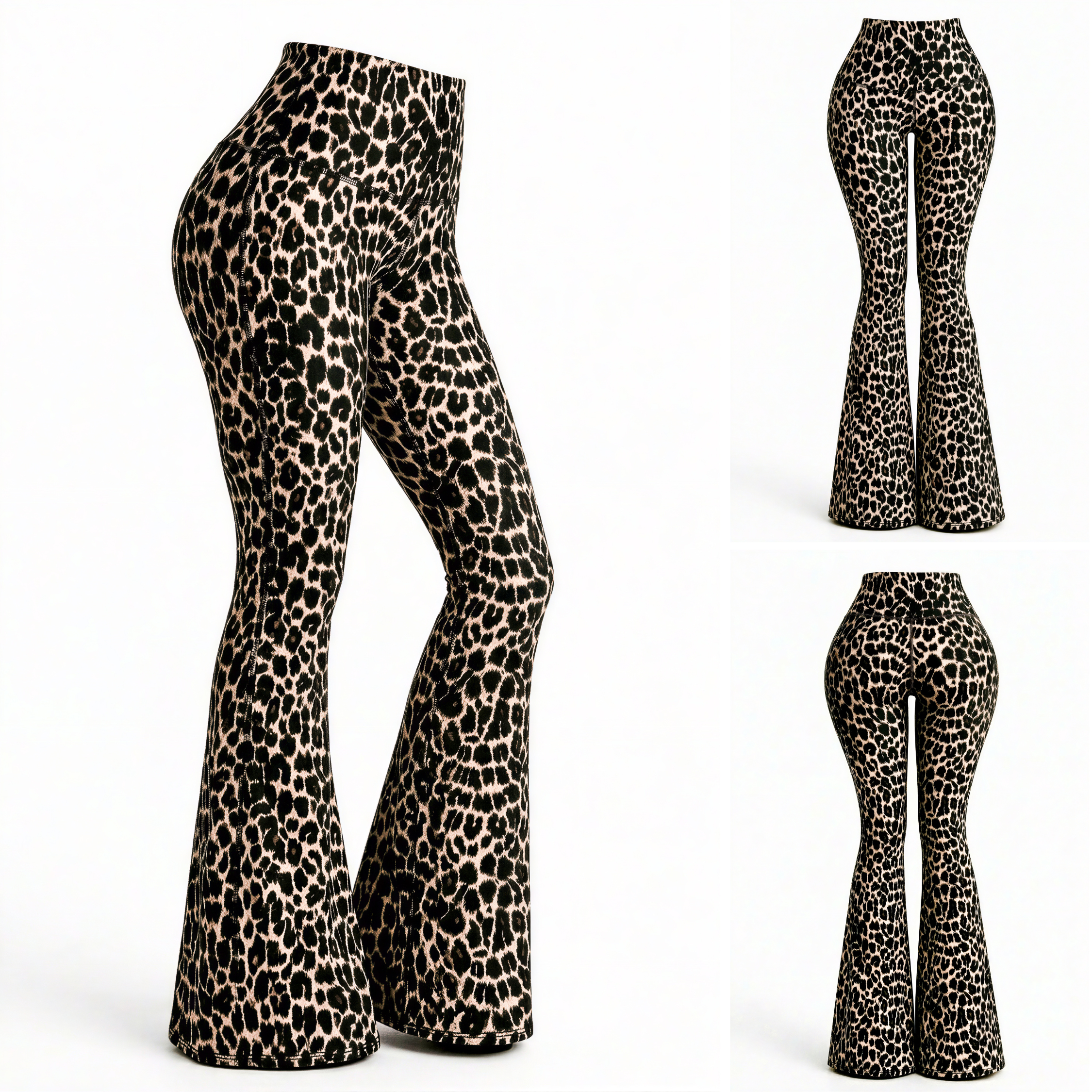 Bota Campana Leopard Camel - NUEVO | Leggin Anti-Celulitis, Anti-Fluidos Con Cintura Alta & Horma Ideal