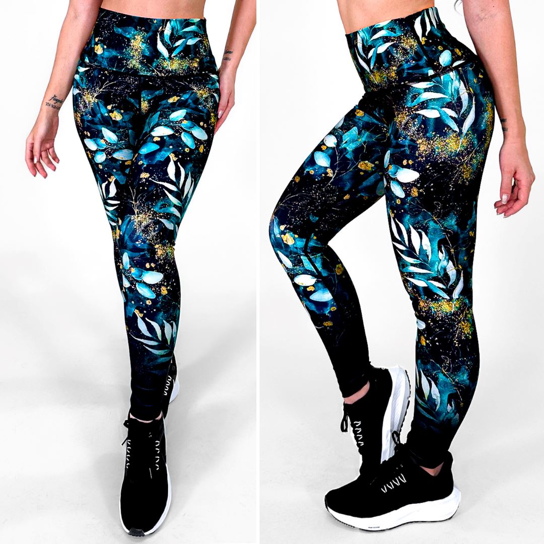 Aqua Boreal | Leggin Anti-Celulitis, Anti-Fluidos Con Cintura Alta & Horma Ideal Leggins RBJ Leggins 