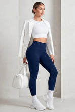 Cargar imagen en el visor de la galería, Azul Navy Mate | Leggin Anti-Celulitis, Anti-Fluidos Con Cintura Alta &amp; Horma Ideal Leggins RBJ Leggins 
