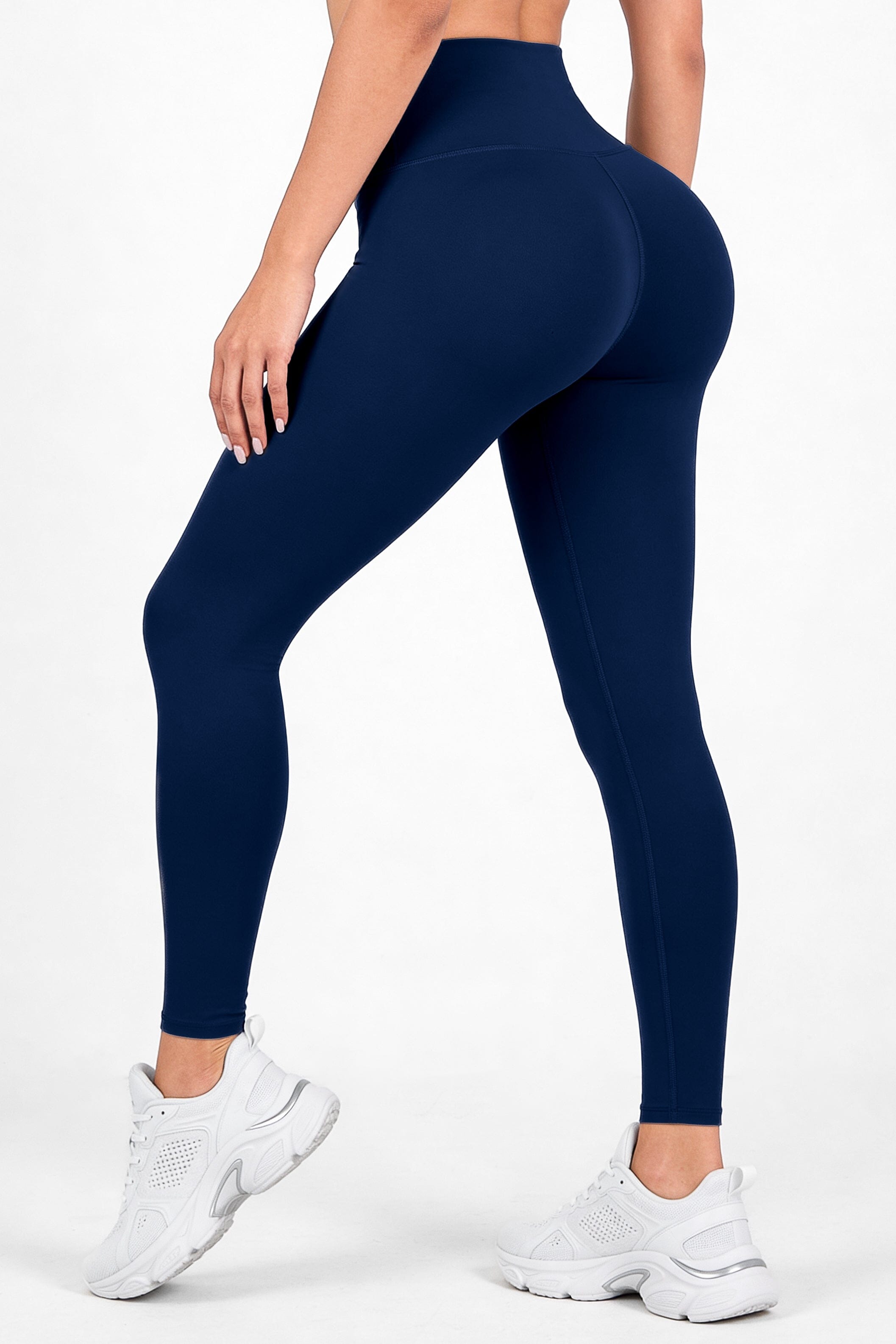 Azul Navy Mate | Leggin Anti-Celulitis, Anti-Fluidos Con Cintura Alta & Horma Ideal Leggins RBJ Leggins 