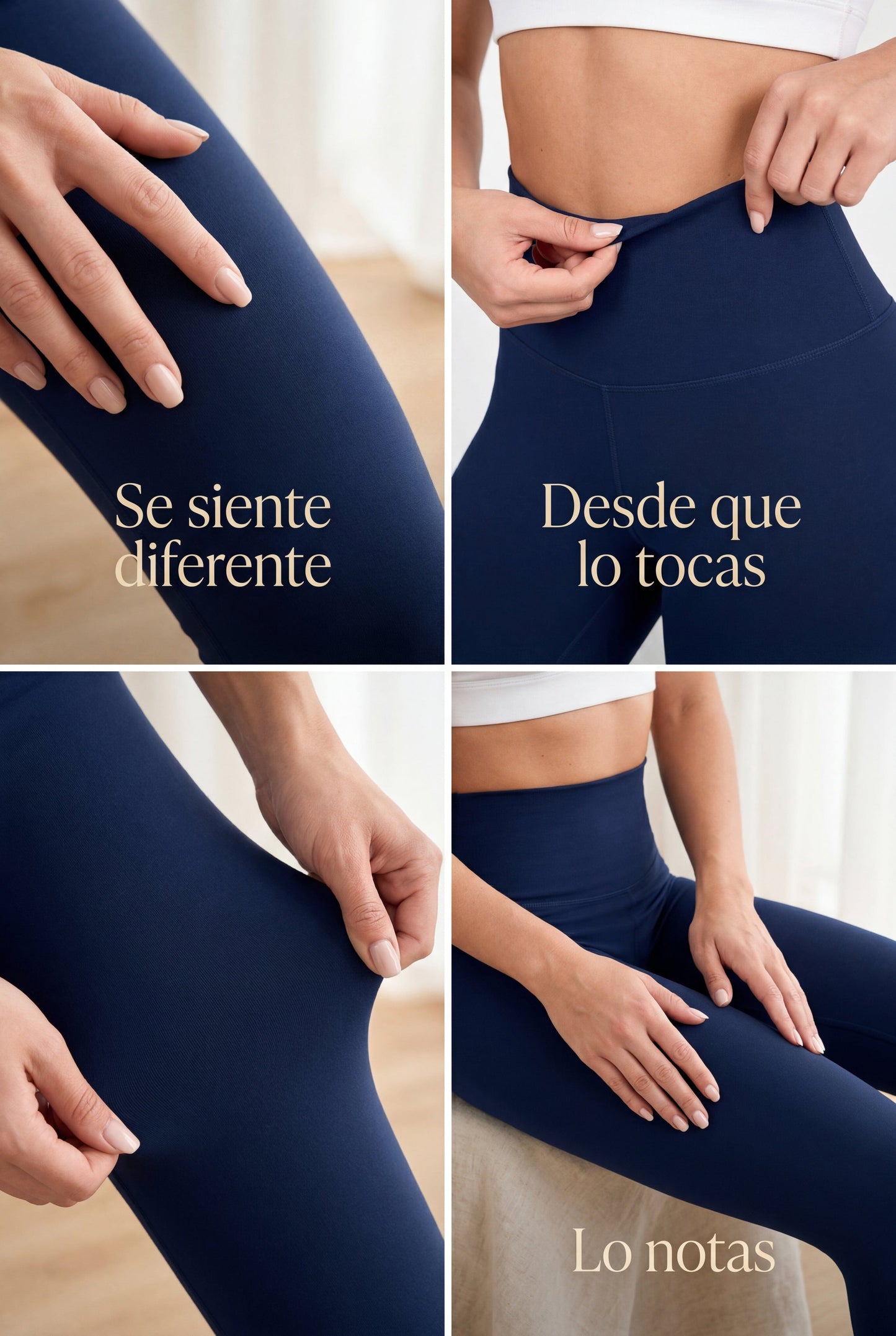 Azul Navy Mate | Leggin Anti-Celulitis, Anti-Fluidos Con Cintura Alta & Horma Ideal Leggins RBJ Leggins 