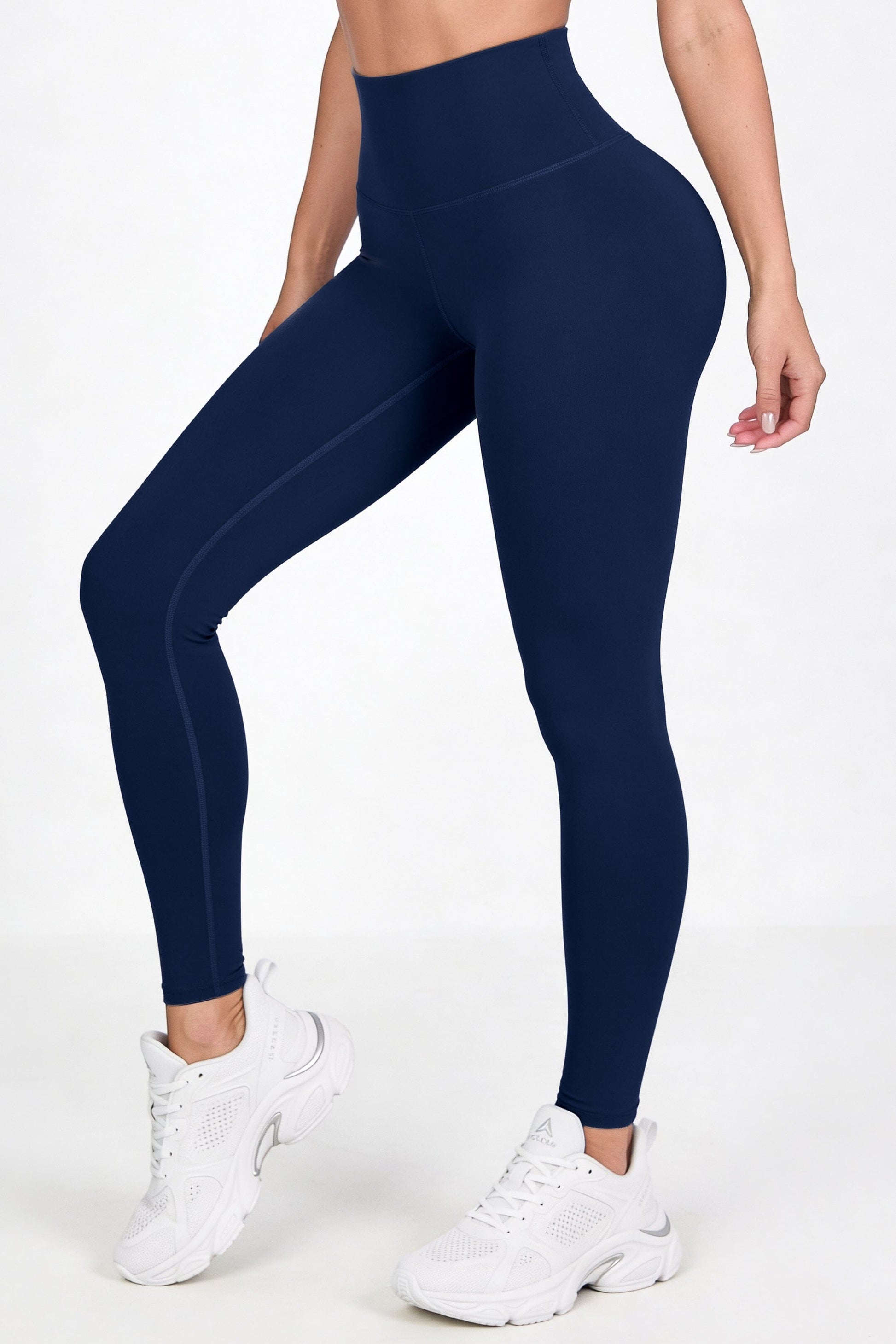 Azul Navy Mate | Leggin Anti-Celulitis, Anti-Fluidos Con Cintura Alta & Horma Ideal Leggins RBJ Leggins 
