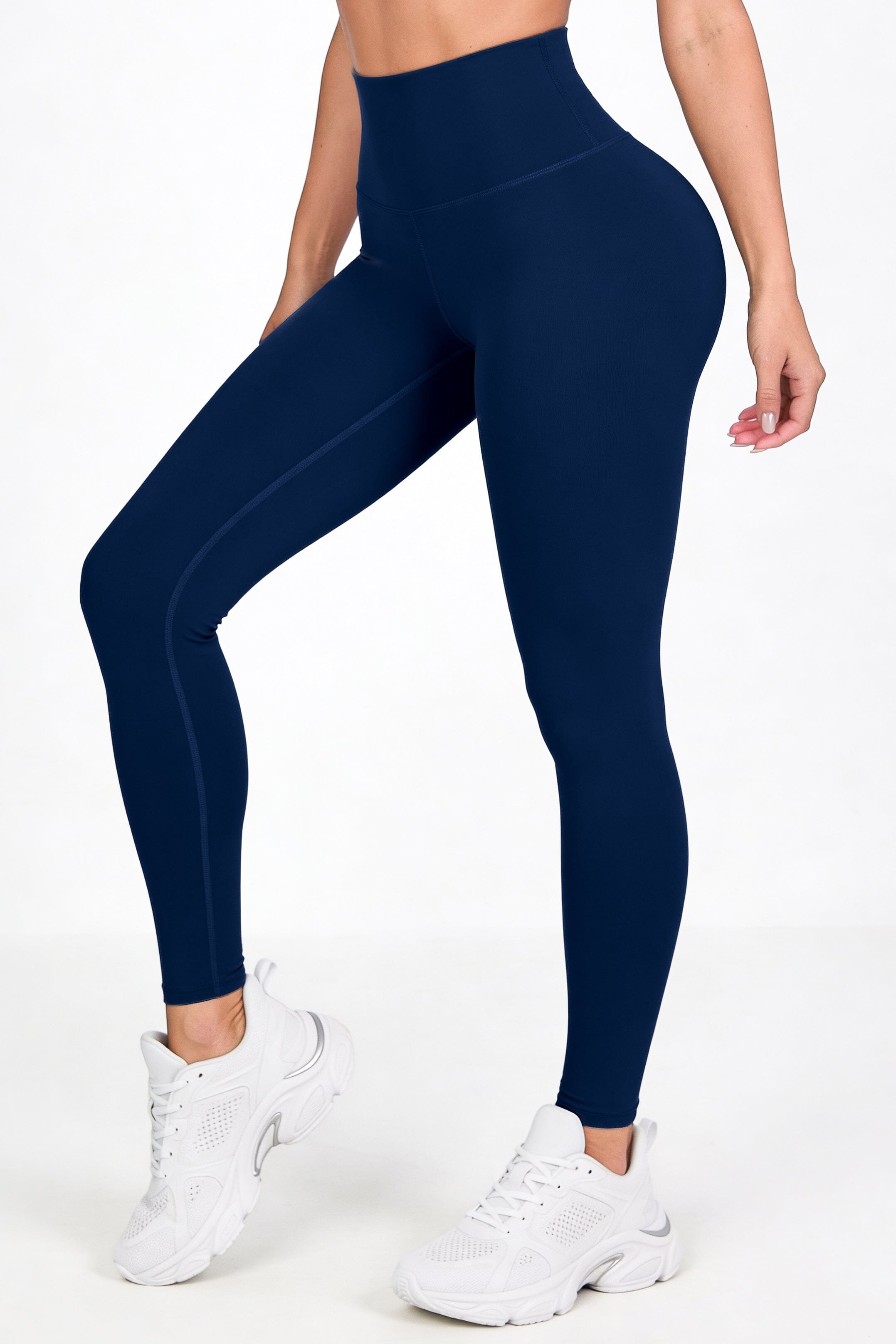 Azul Navy Mate | Leggin Anti-Celulitis, Anti-Fluidos Con Cintura Alta & Horma Ideal Leggins RBJ Leggins 