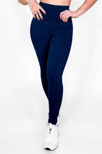 Cargar imagen en el visor de la galería, Azul Navy Mate | Leggin Anti-Celulitis, Anti-Fluidos Con Cintura Alta &amp; Horma Ideal Leggins RBJ Leggins 
