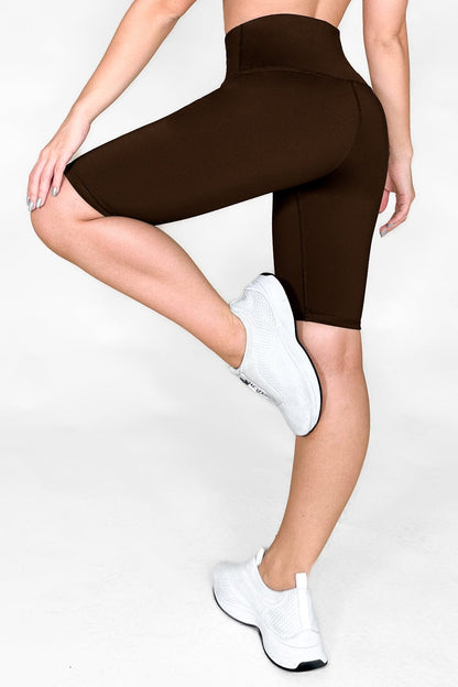 Biker Cafe Oscuro Mate - NUEVO | Biker Anti-Celulitis, Anti-Fluidos Con Cintura Alta & Horma Ideal Leggins RBJ Leggins 