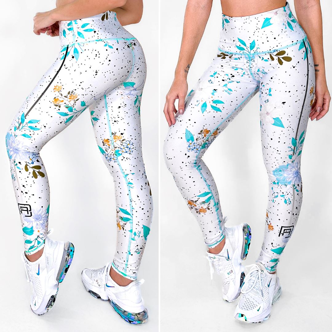 Blanco Deluxe | Leggin Anti-Celulitis, Anti-Fluidos Con Cintura Alta & Horma Ideal Leggins RBJ Leggins 