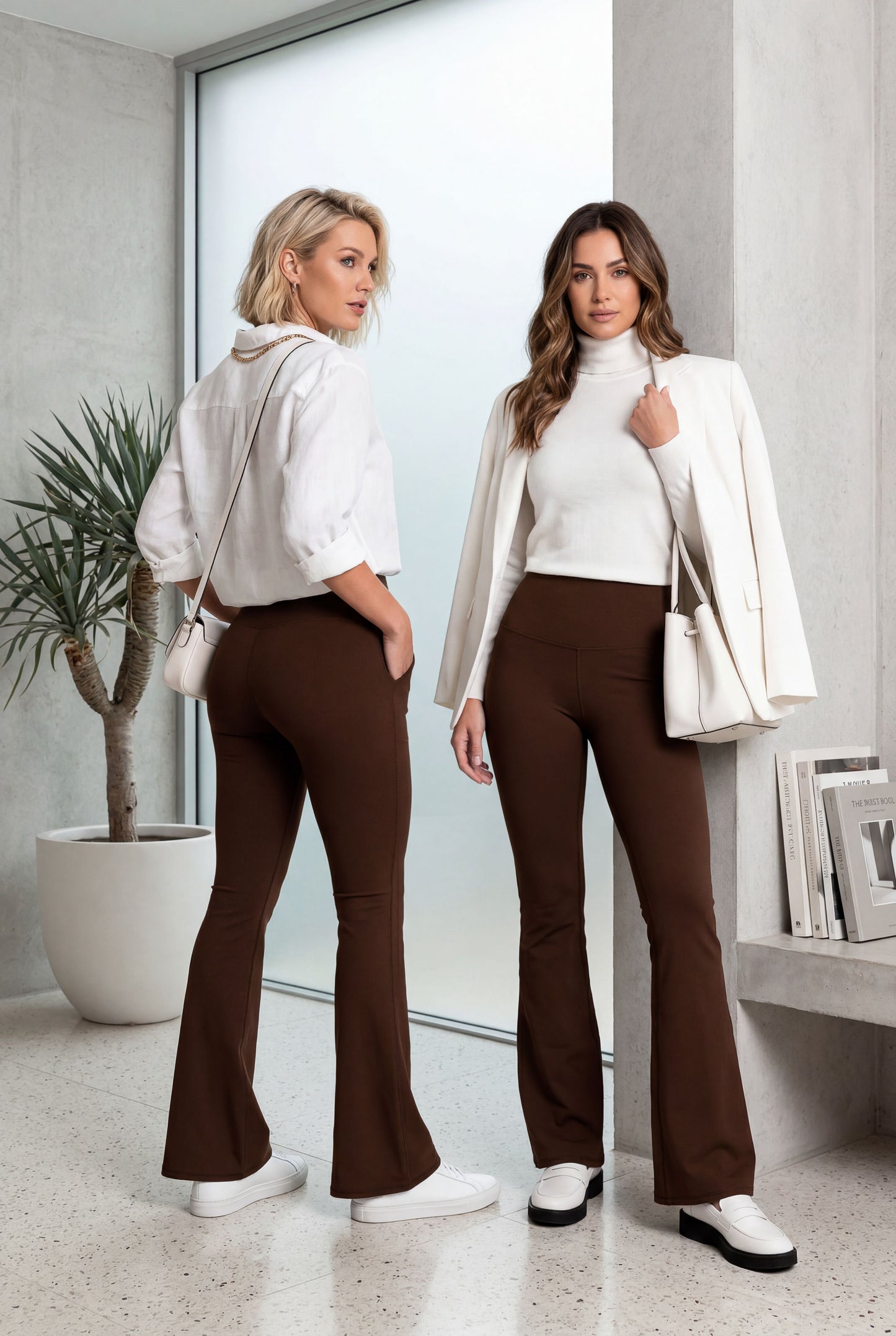 Bota Campana Cafe Oscuro Mate | Leggin Anti-Celulitis, Anti-Fluidos Con Cintura Alta & Horma Ideal Leggins RBJ Leggins 