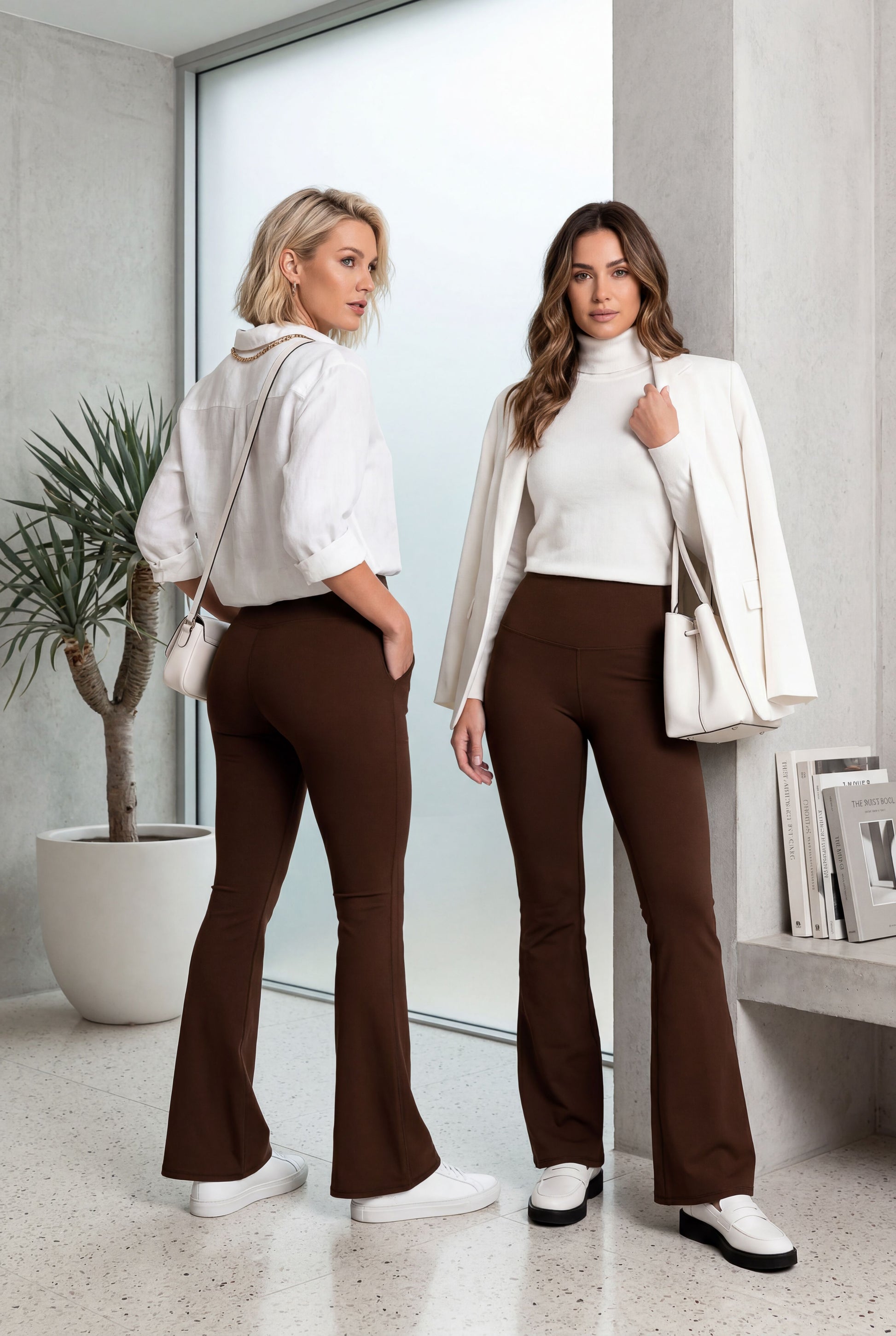 Bota Campana Cafe Oscuro Mate | Leggin Anti-Celulitis, Anti-Fluidos Con Cintura Alta & Horma Ideal Leggins RBJ Leggins 