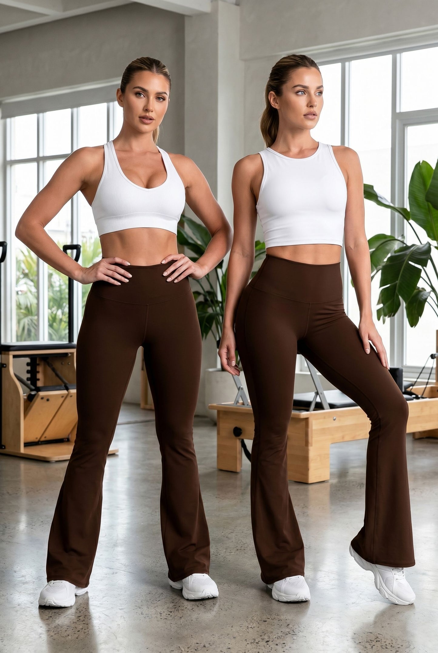 Bota Campana Cafe Oscuro Mate | Leggin Anti-Celulitis, Anti-Fluidos Con Cintura Alta & Horma Ideal Leggins RBJ Leggins 