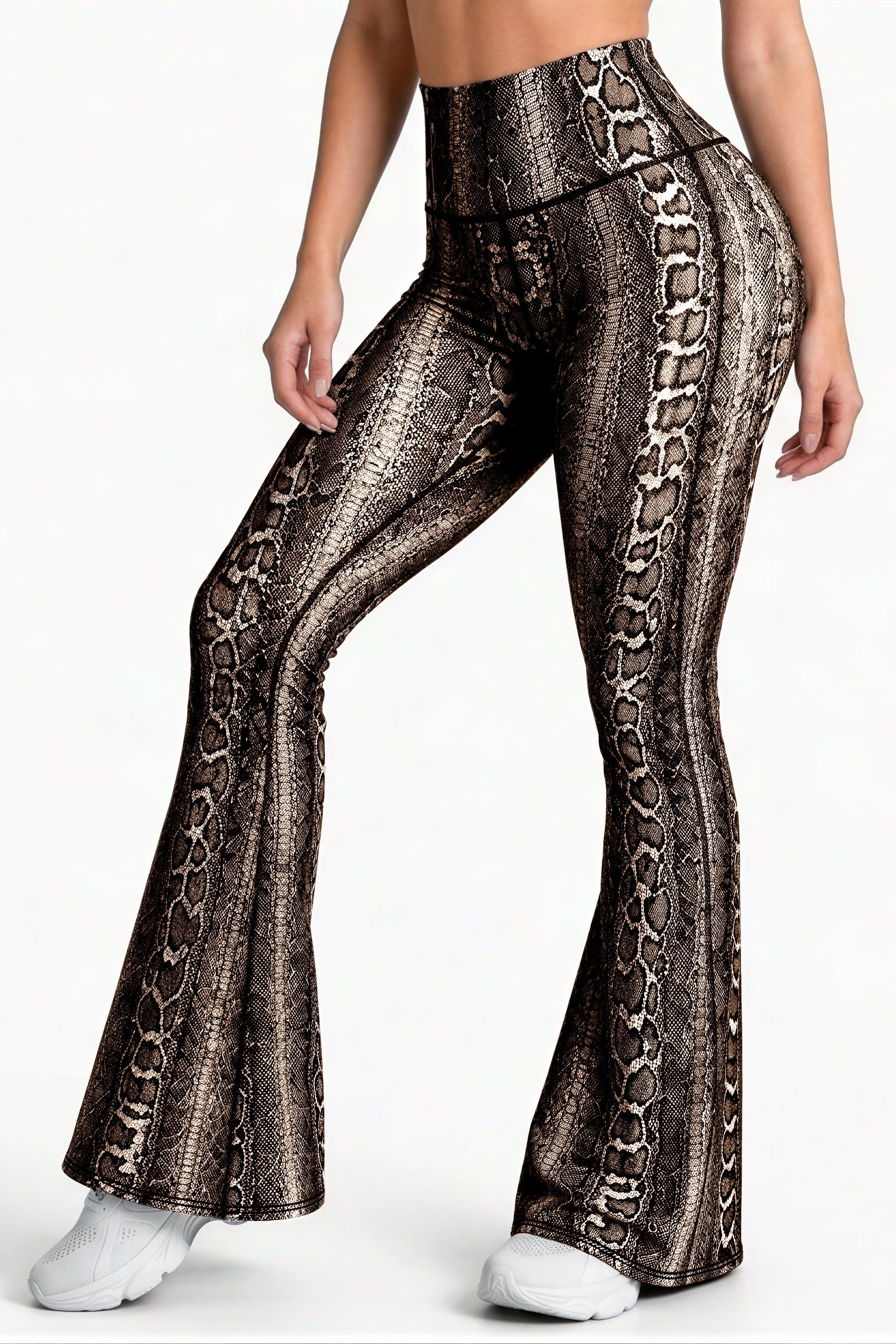 Bota Campana Cafe Phyton - NUEVO | Leggin Anti-Celulitis, Anti-Fluidos Con Cintura Alta & Horma Ideal Leggins RBJ Leggins 