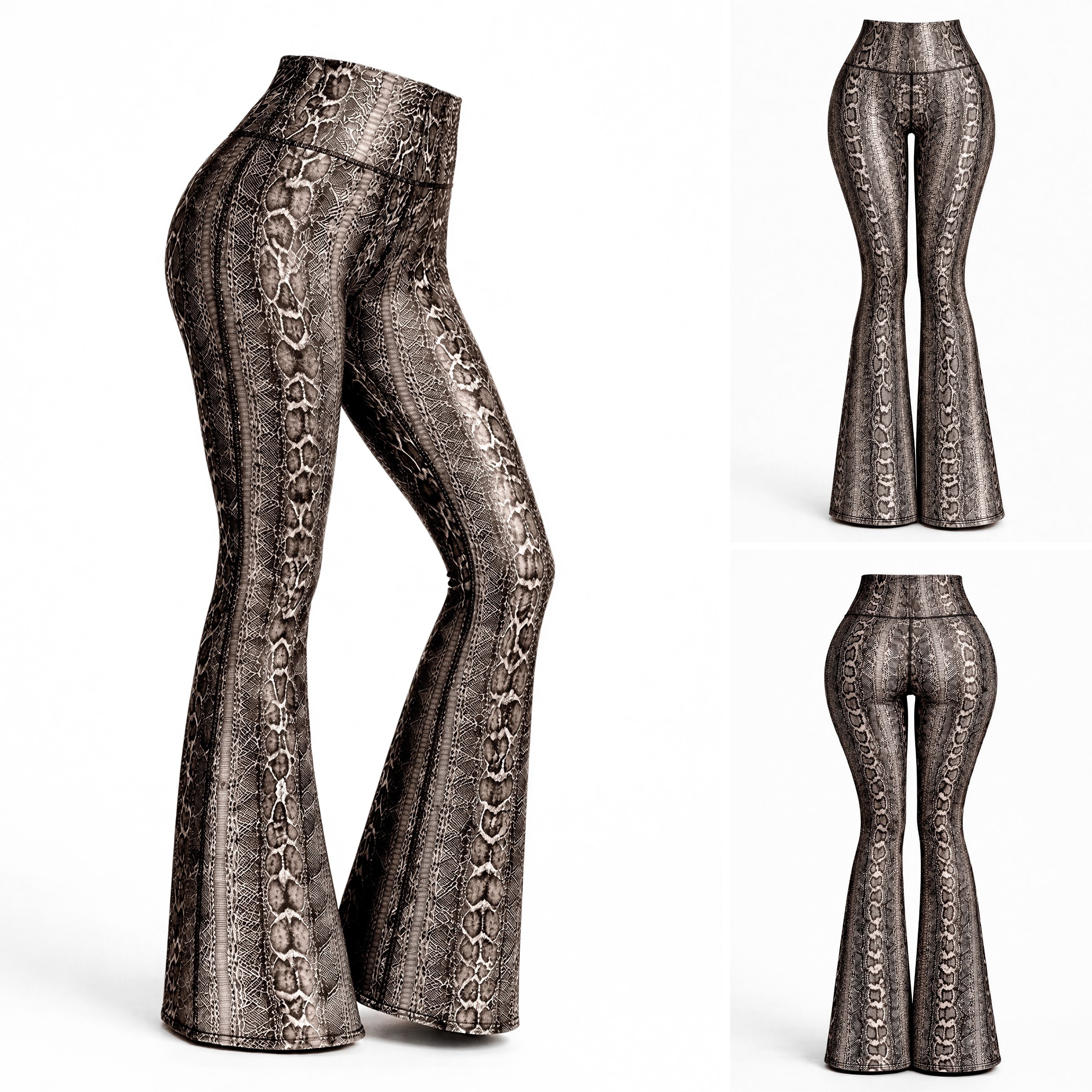 Bota Campana Cafe Phyton - NUEVO | Leggin Anti-Celulitis, Anti-Fluidos Con Cintura Alta & Horma Ideal Leggins RBJ Leggins 