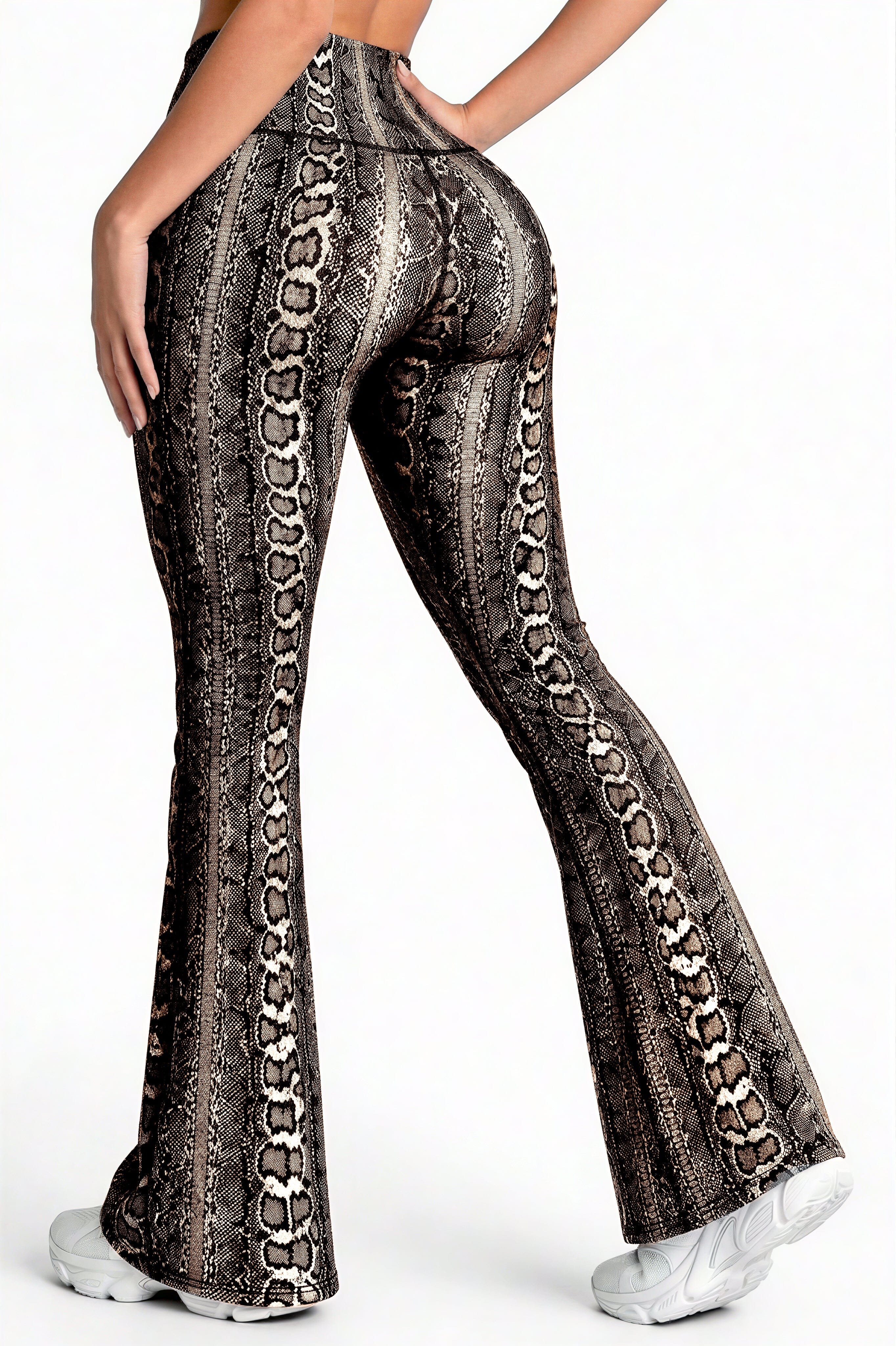 Bota Campana Cafe Phyton - NUEVO | Leggin Anti-Celulitis, Anti-Fluidos Con Cintura Alta & Horma Ideal Leggins RBJ Leggins 