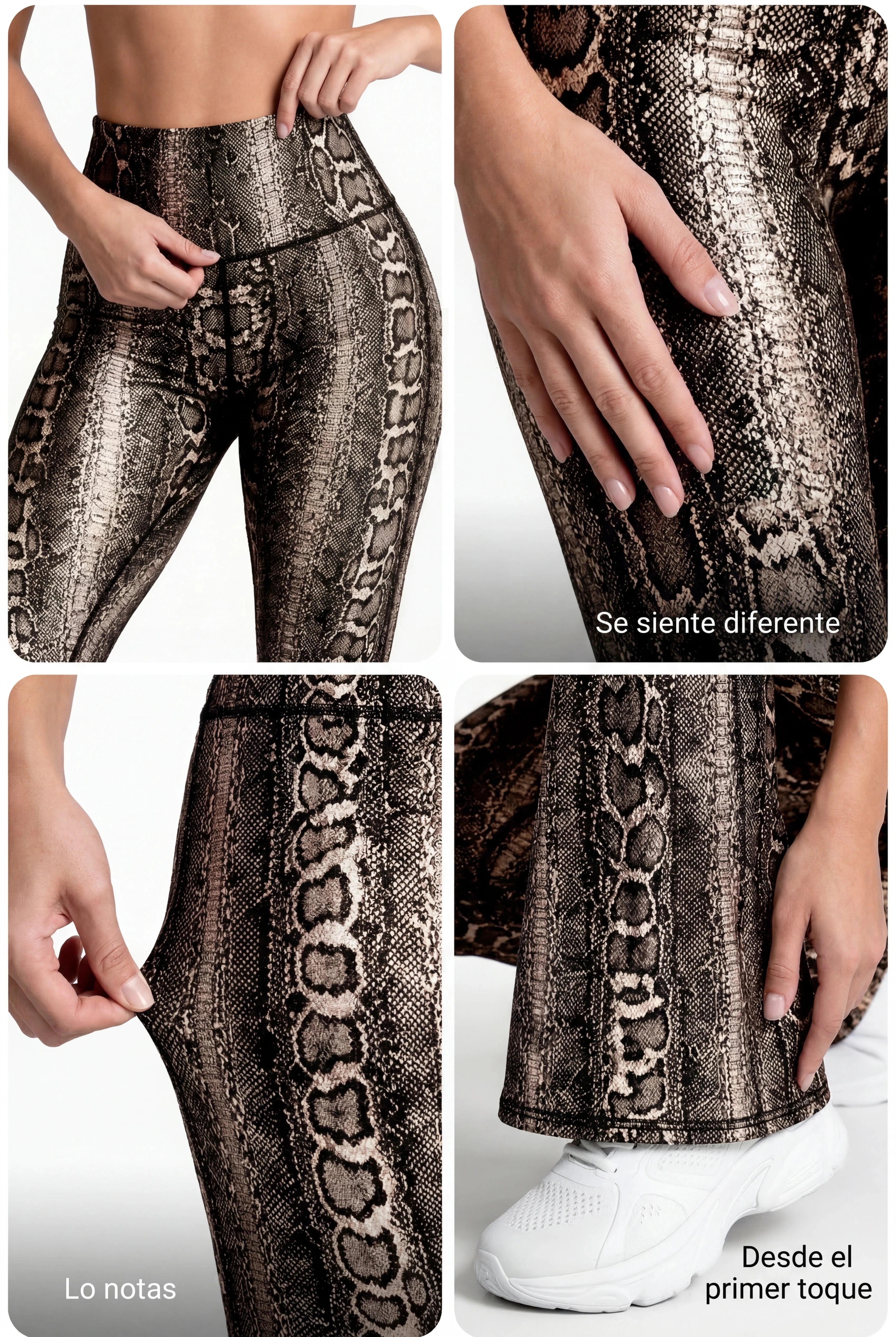 Bota Campana Cafe Phyton - NUEVO | Leggin Anti-Celulitis, Anti-Fluidos Con Cintura Alta & Horma Ideal Leggins RBJ Leggins 