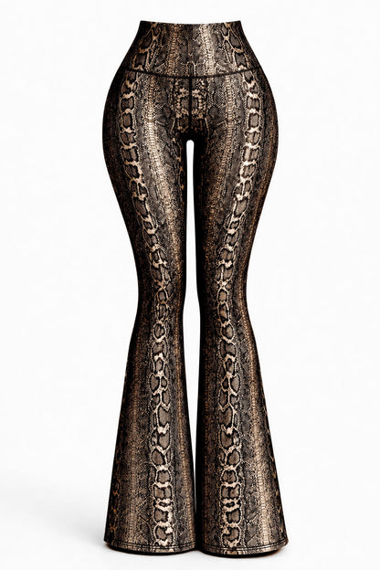 Bota Campana Cafe Phyton - NUEVO | Leggin Anti-Celulitis, Anti-Fluidos Con Cintura Alta & Horma Ideal Leggins RBJ Leggins 