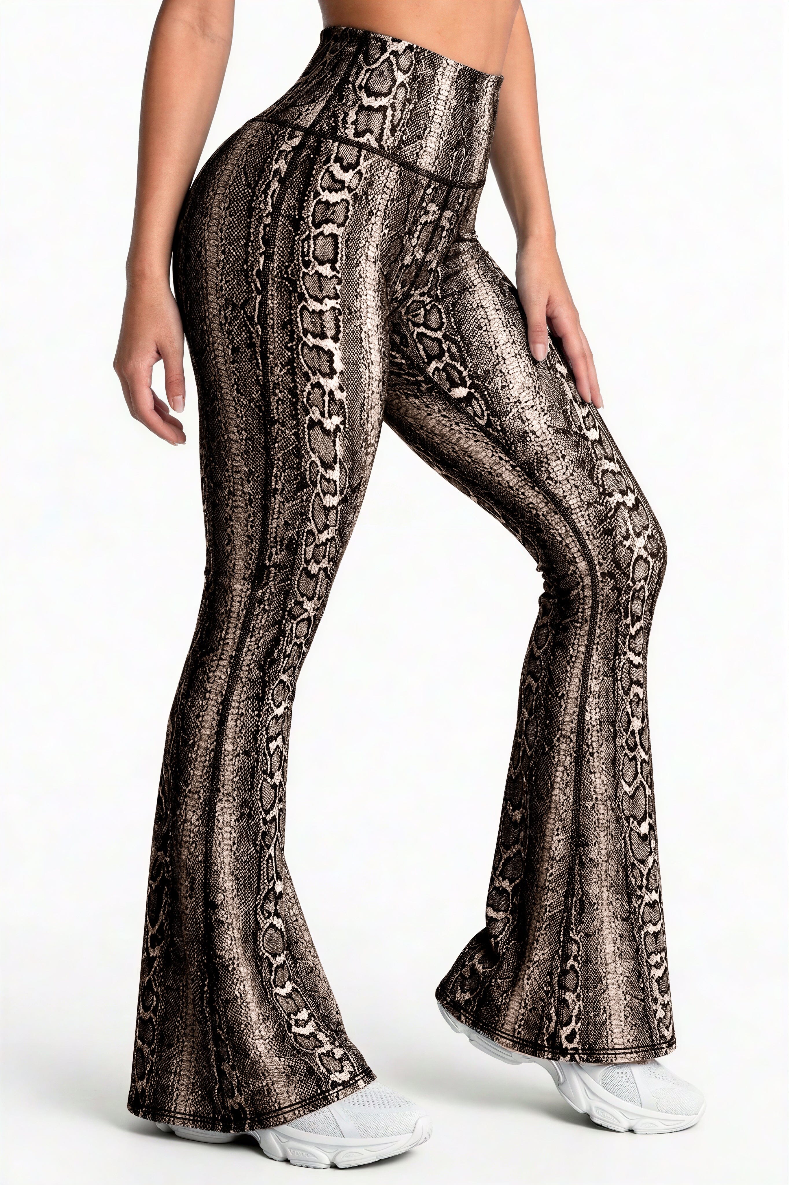 Bota Campana Cafe Phyton - NUEVO | Leggin Anti-Celulitis, Anti-Fluidos Con Cintura Alta & Horma Ideal Leggins RBJ Leggins 