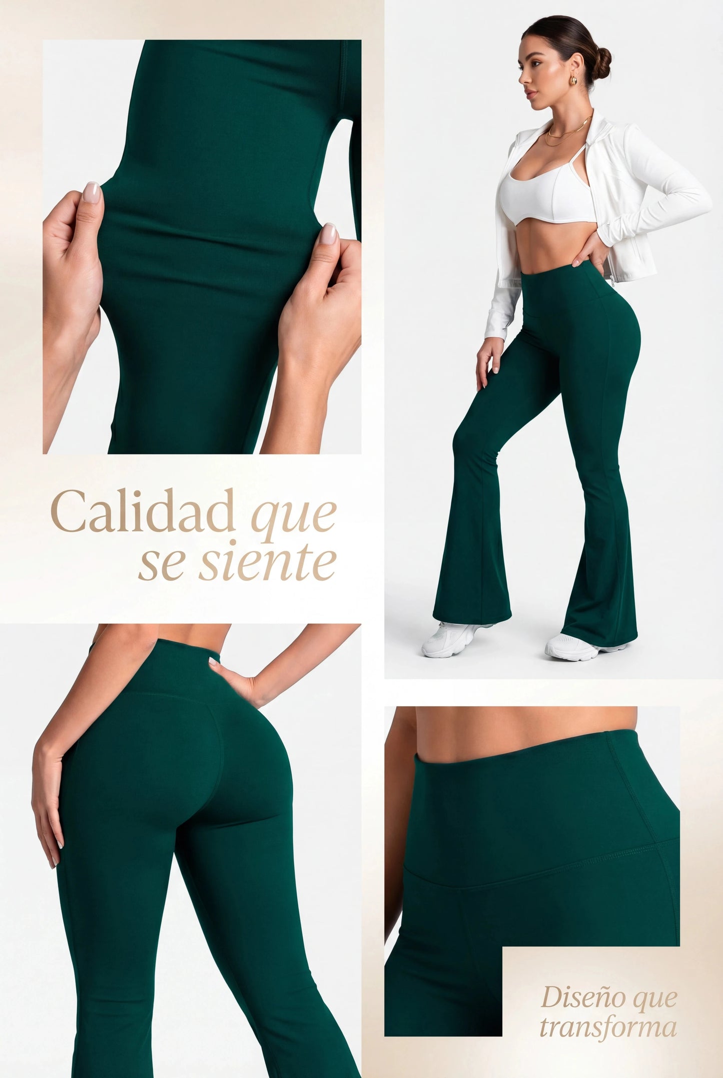 Bota Campana Esmeralda - NUEVO | Leggin Anti-Celulitis, Anti-Fluidos Con Cintura Alta & Horma Ideal Leggins RBJ Leggins 