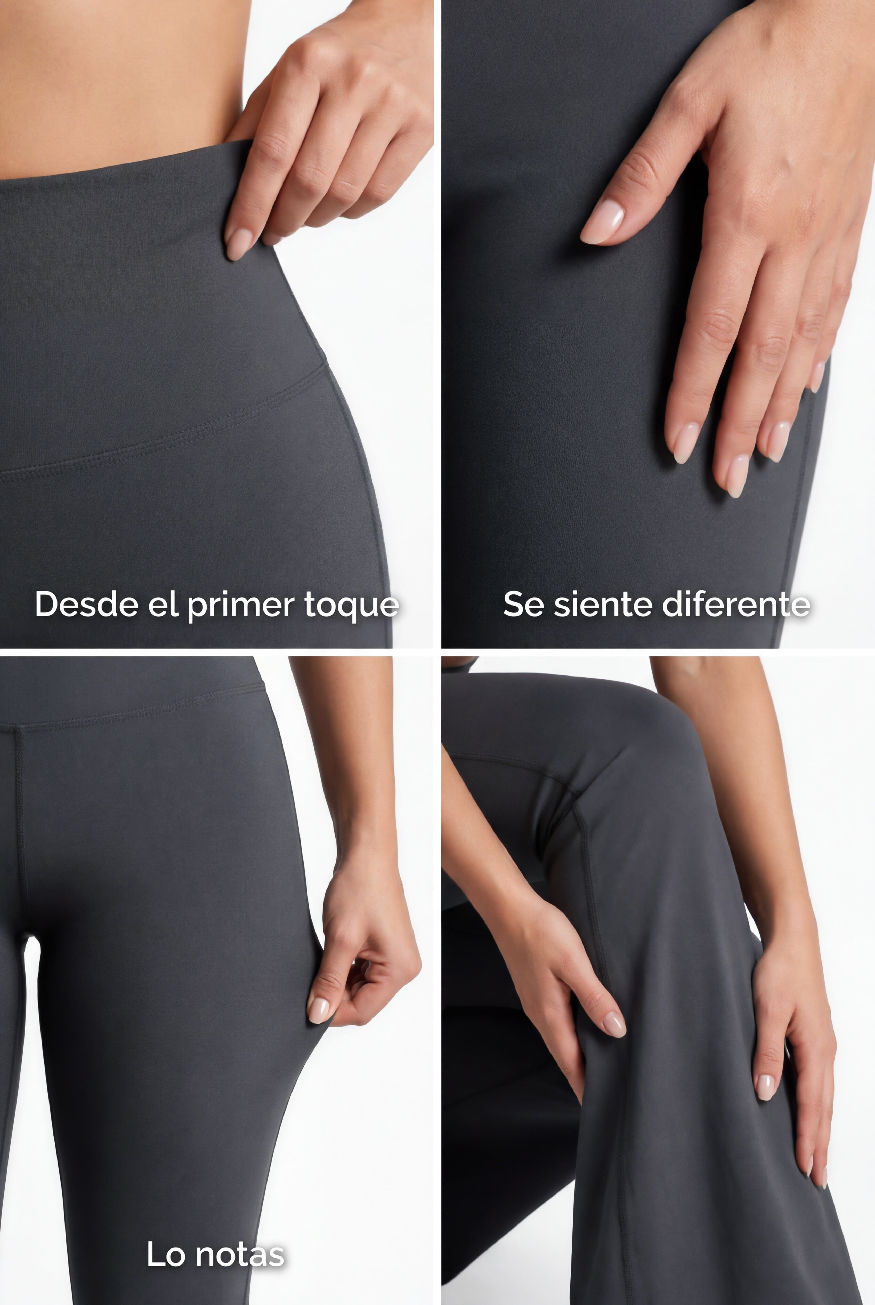 Bota Campana Gris Oscuro Mate | Leggin Anti-Celulitis, Anti-Fluidos Con Cintura Alta & Horma Ideal Leggins RBJ Leggins 