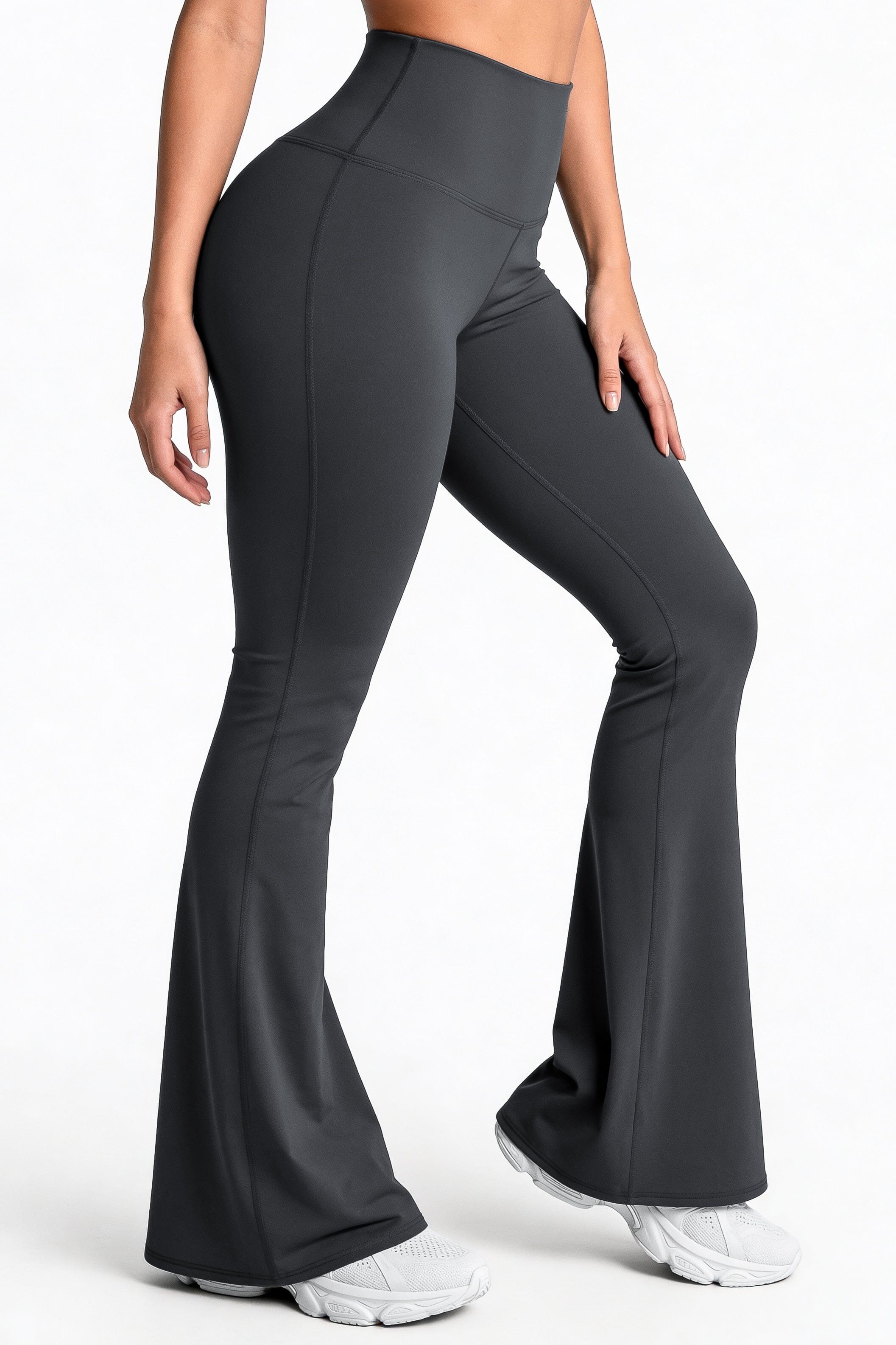 Bota Campana Gris Oscuro Mate | Leggin Anti-Celulitis, Anti-Fluidos Con Cintura Alta & Horma Ideal Leggins RBJ Leggins 