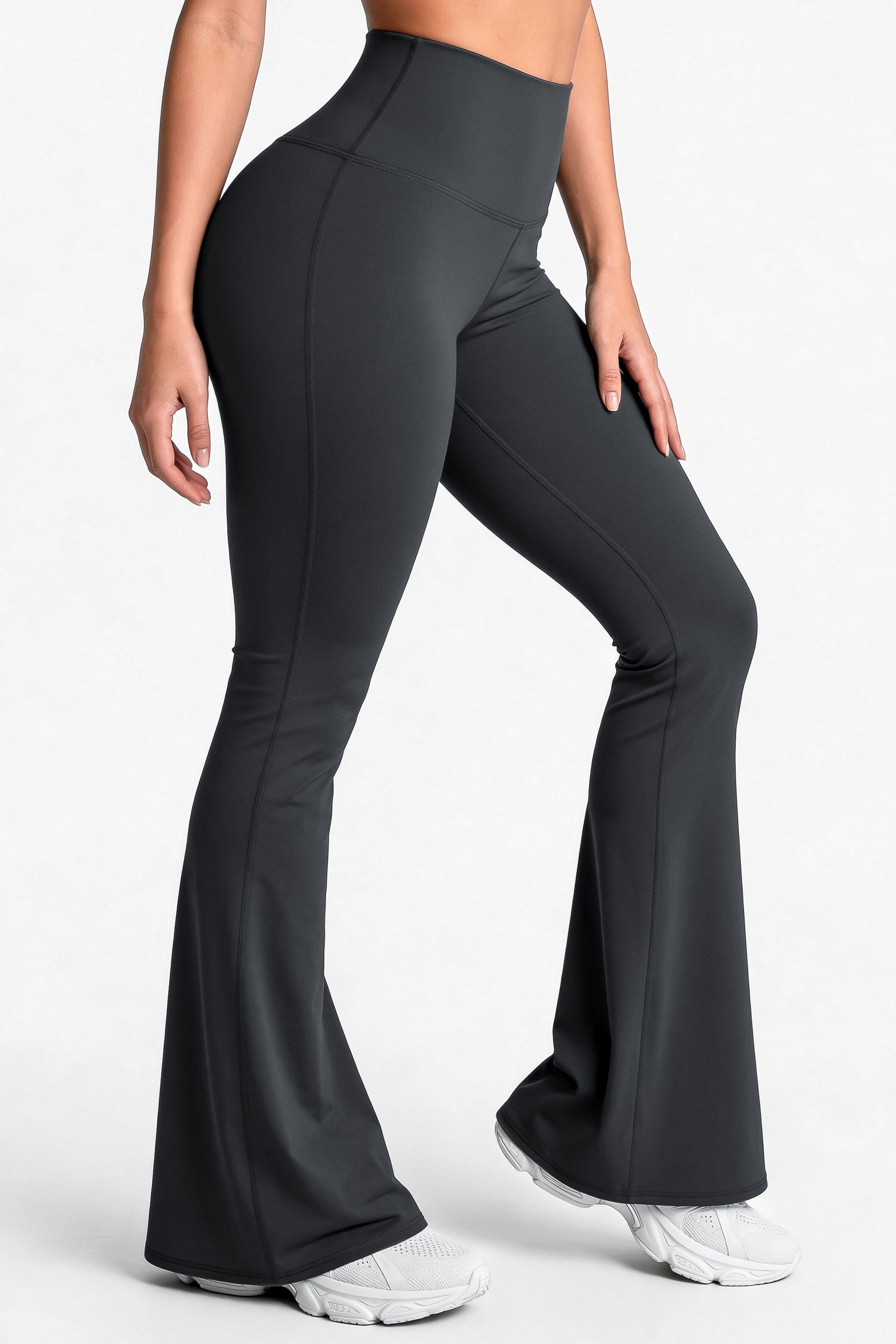 Bota Campana Gris Oscuro Mate | Leggin Anti-Celulitis, Anti-Fluidos Con Cintura Alta & Horma Ideal Leggins RBJ Leggins 