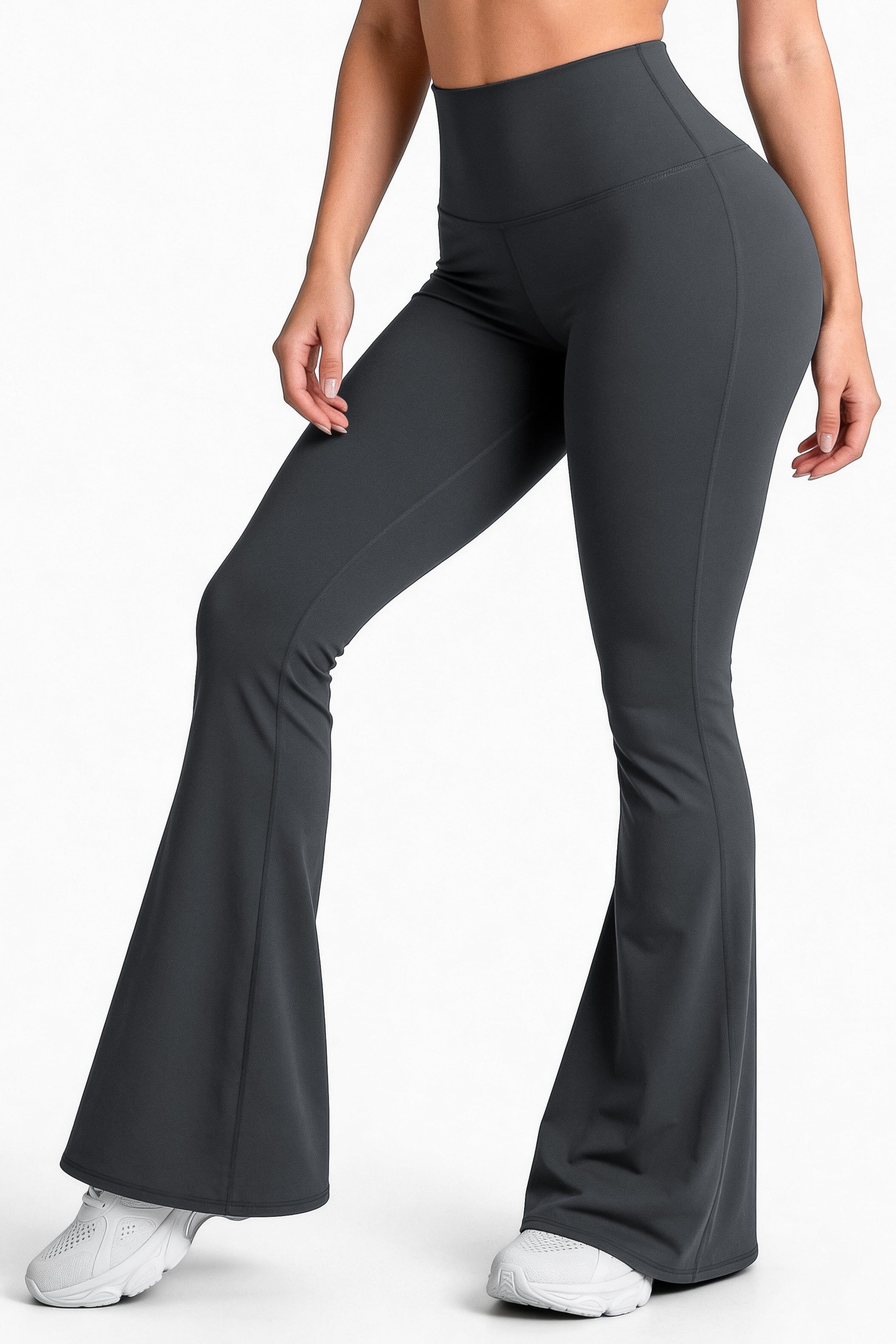 Bota Campana Gris Oscuro Mate | Leggin Anti-Celulitis, Anti-Fluidos Con Cintura Alta & Horma Ideal Leggins RBJ Leggins 