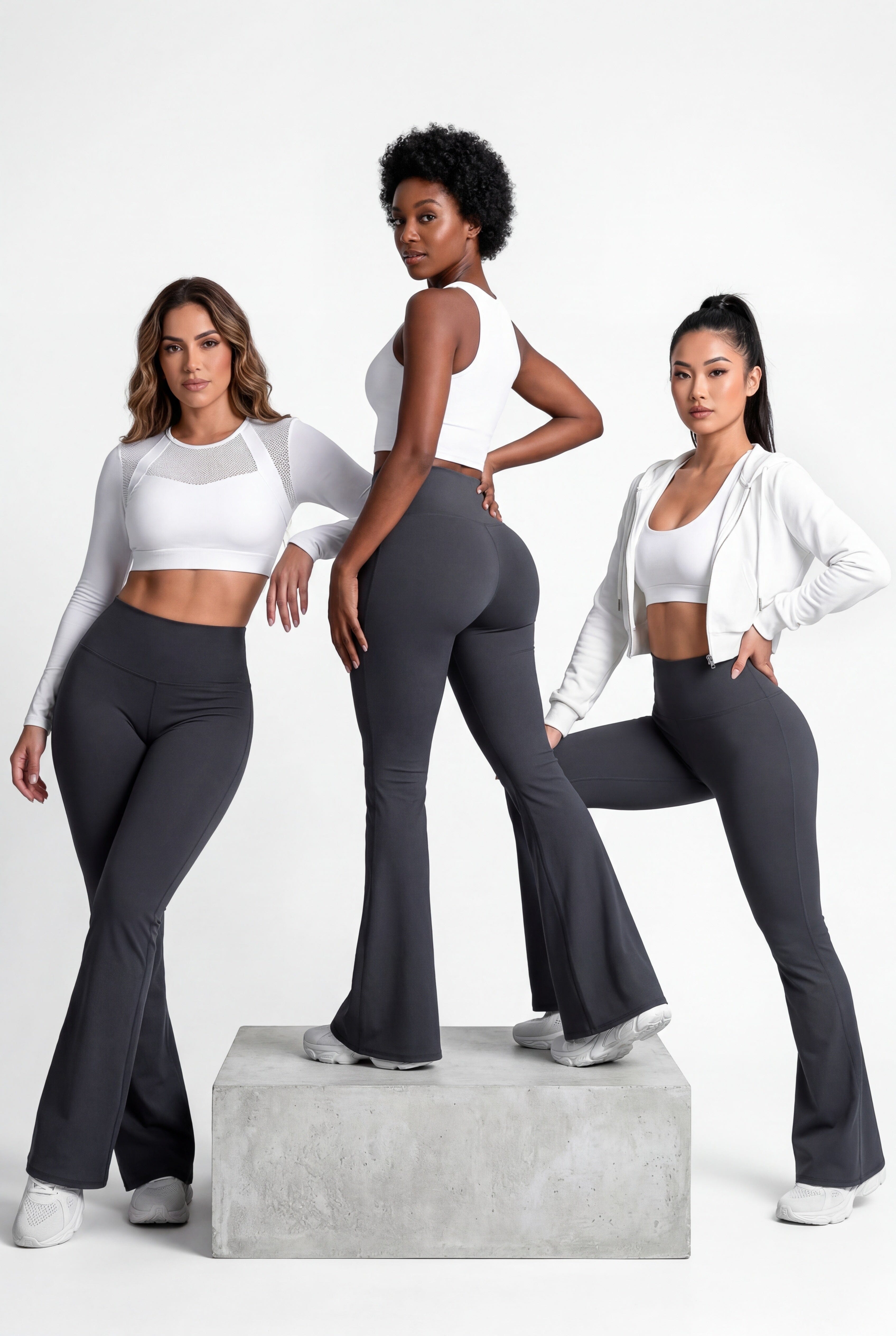 Bota Campana Gris Oscuro Mate | Leggin Anti-Celulitis, Anti-Fluidos Con Cintura Alta & Horma Ideal Leggins RBJ Leggins 