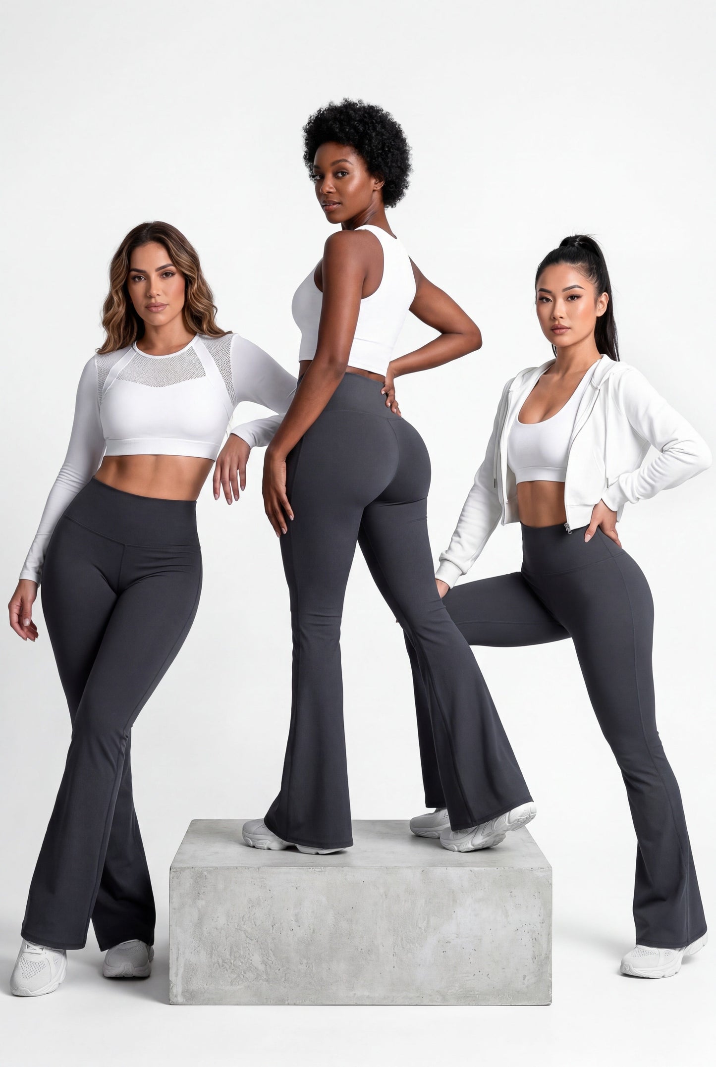Bota Campana Gris Oscuro Mate | Leggin Anti-Celulitis, Anti-Fluidos Con Cintura Alta & Horma Ideal Leggins RBJ Leggins 