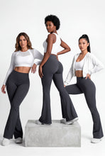 Cargar imagen en el visor de la galería, Bota Campana Gris Oscuro Mate | Leggin Anti-Celulitis, Anti-Fluidos Con Cintura Alta &amp; Horma Ideal Leggins RBJ Leggins 
