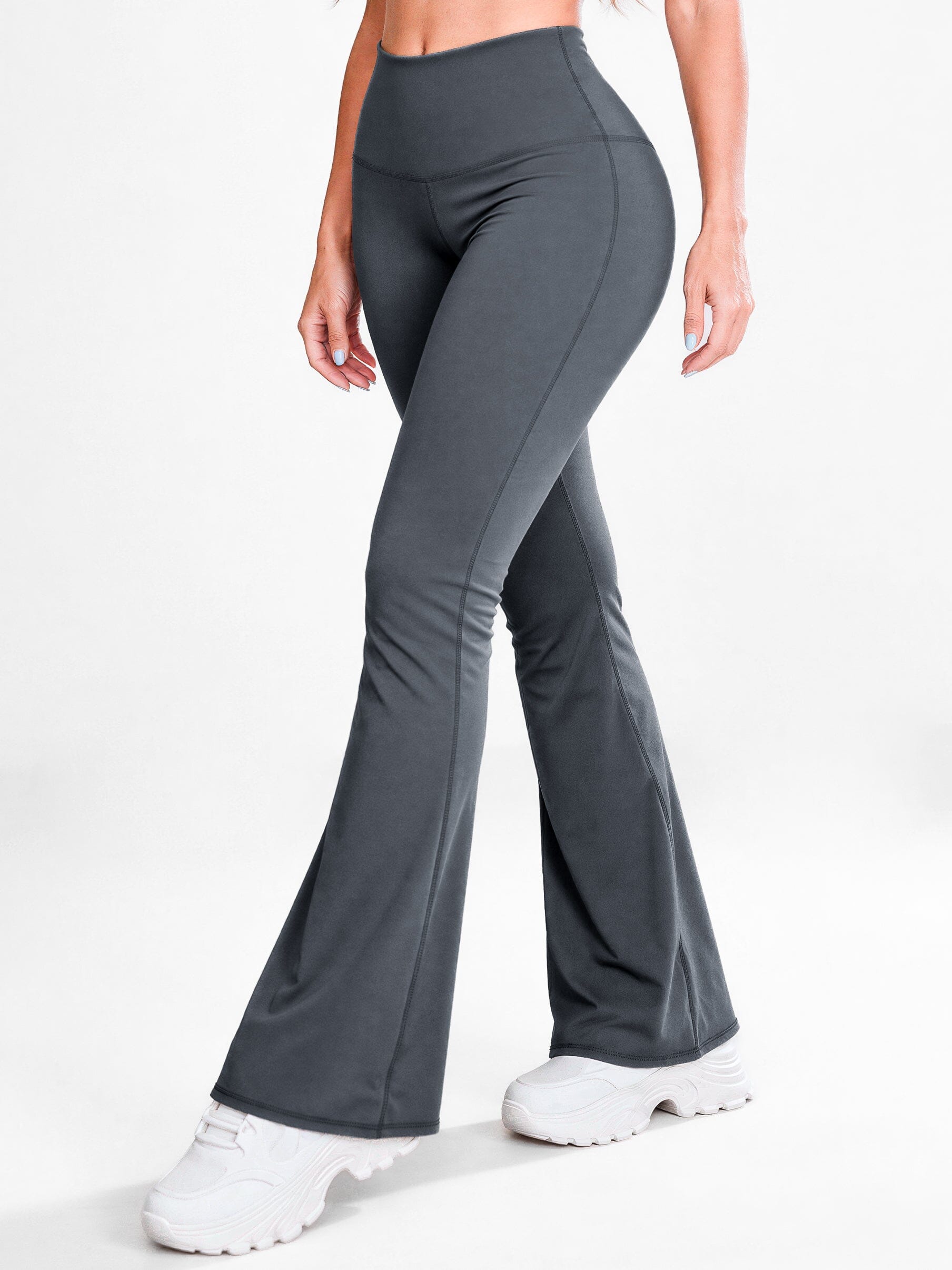 Bota Campana Gris Perla Mate | Leggin Anti-Celulitis, Anti-Fluidos Con Cintura Alta & Horma Ideal Leggins RBJ Leggins 