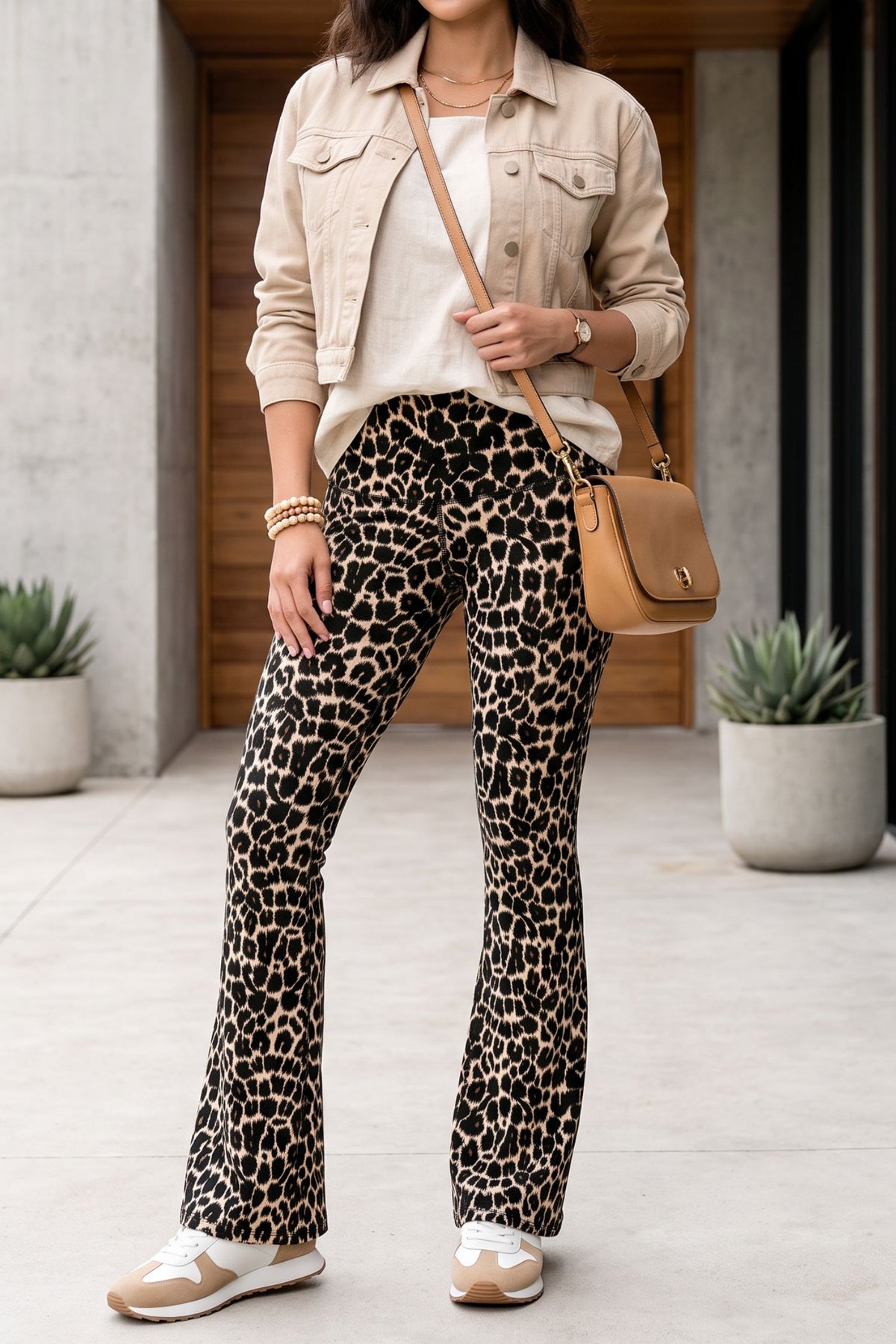 Bota Campana Leopard Camel | Leggin Anti-Celulitis, Anti-Fluidos Con Cintura Alta & Horma Ideal Leggins RBJ Leggins 