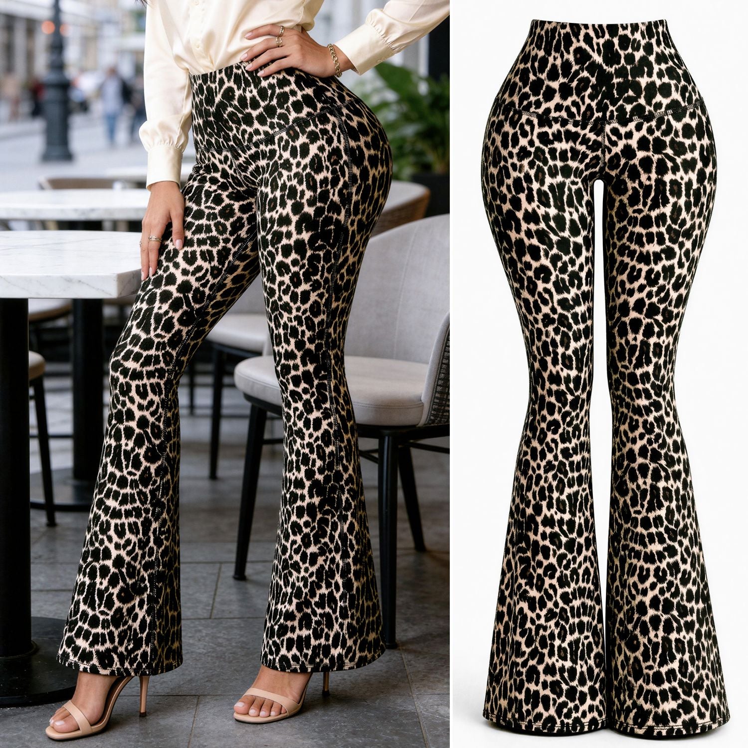 Bota Campana Leopard Camel - NUEVO | Leggin Anti-Celulitis, Anti-Fluidos Con Cintura Alta & Horma Ideal Leggins RBJ Leggins 