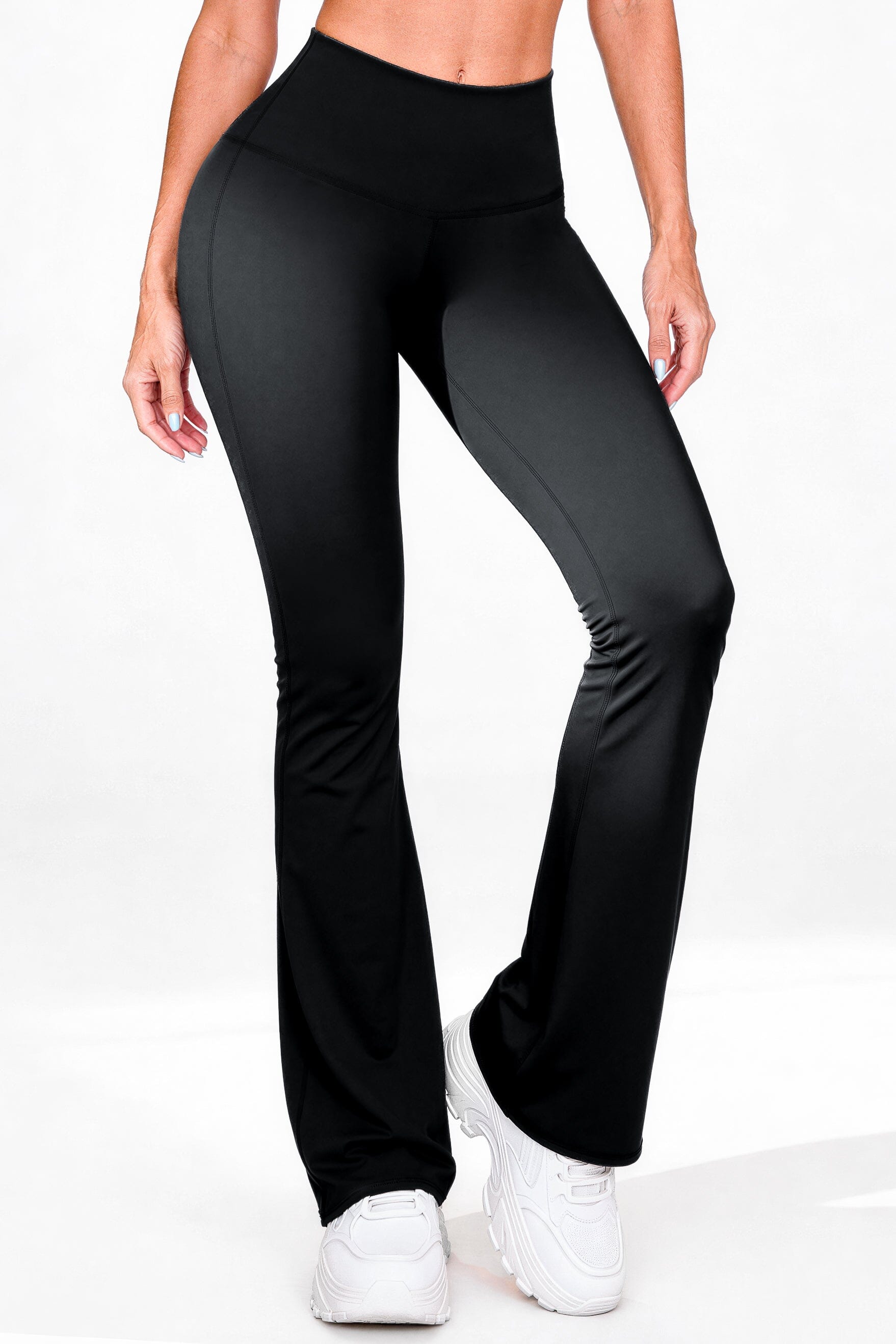 Bota Campana Negro Mate | Leggin Anti-Celulitis, Anti-Fluidos Con Cintura Alta & Horma Ideal Leggins RBJ Leggins 