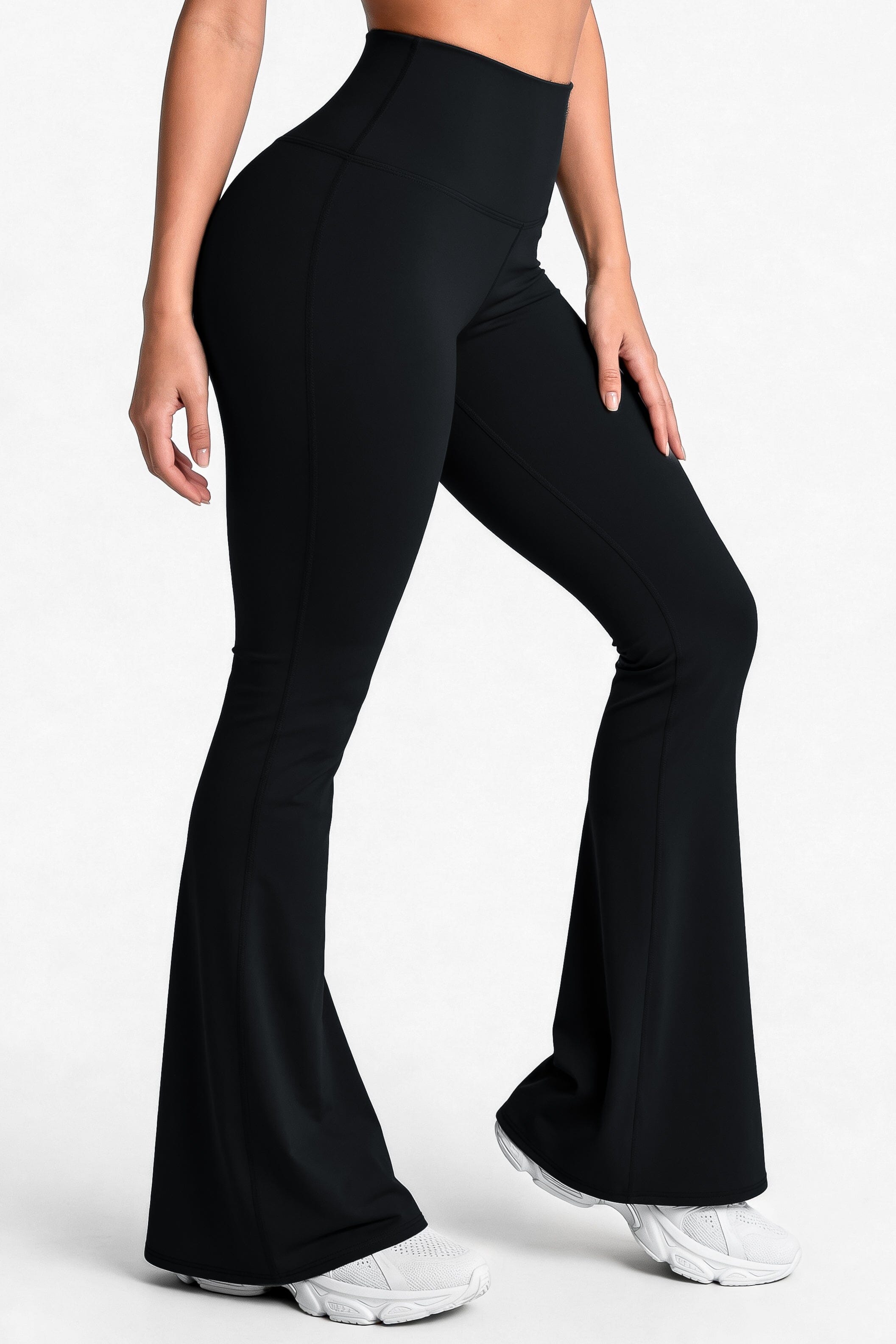 Bota Campana Negro Mate | Leggin Anti-Celulitis, Anti-Fluidos Con Cintura Alta & Horma Ideal Leggins RBJ Leggins 