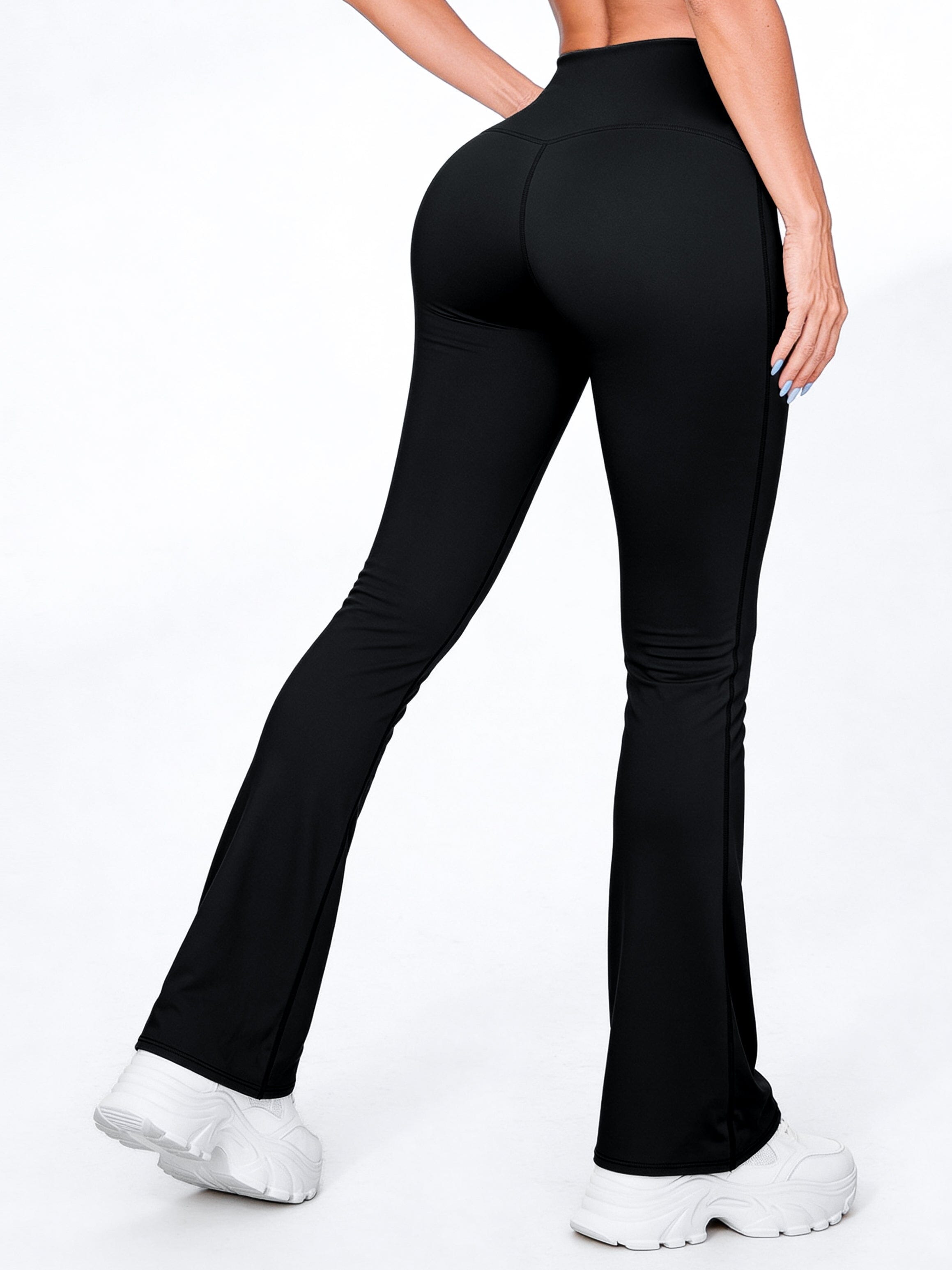 Bota Campana Negro Mate | Leggin Anti-Celulitis, Anti-Fluidos Con Cintura Alta & Horma Ideal Leggins RBJ Leggins 