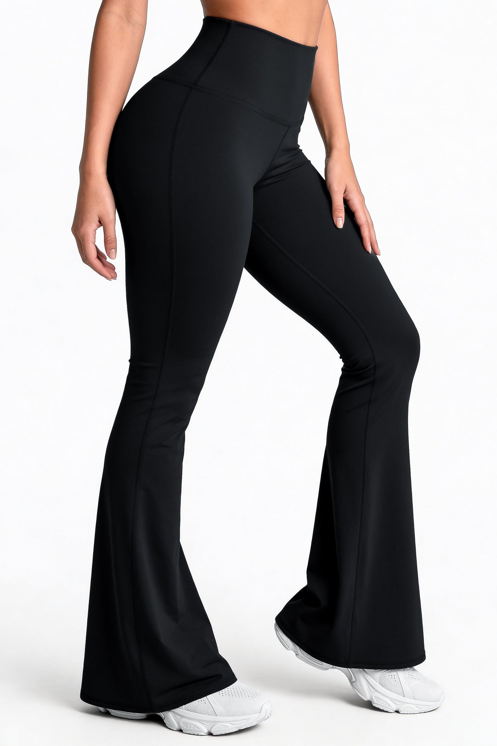 Bota Campana Negro Mate | Leggin Anti-Celulitis, Anti-Fluidos Con Cintura Alta & Horma Ideal Leggins RBJ Leggins 
