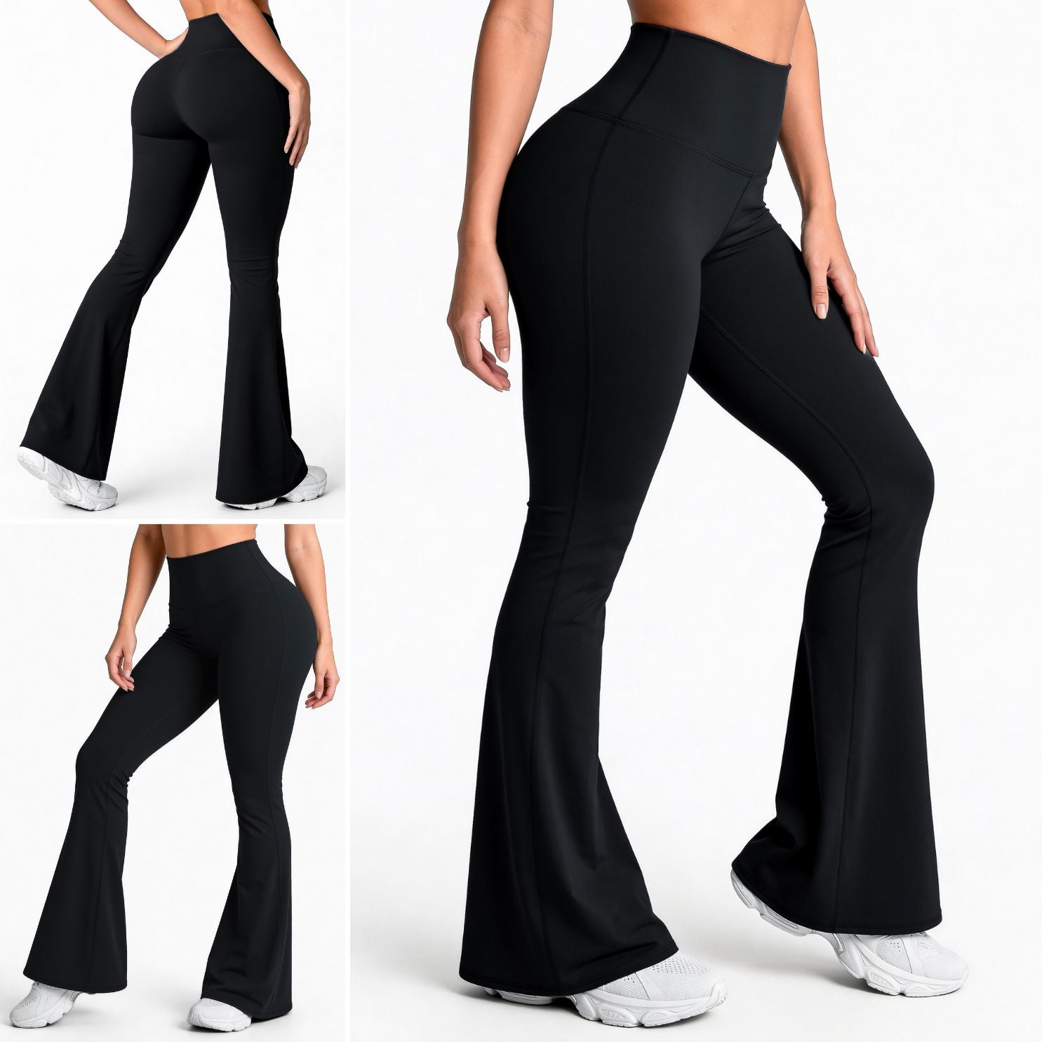 Bota Campana Negro Mate | Leggin Anti-Celulitis, Anti-Fluidos Con Cintura Alta & Horma Ideal Leggins RBJ Leggins 