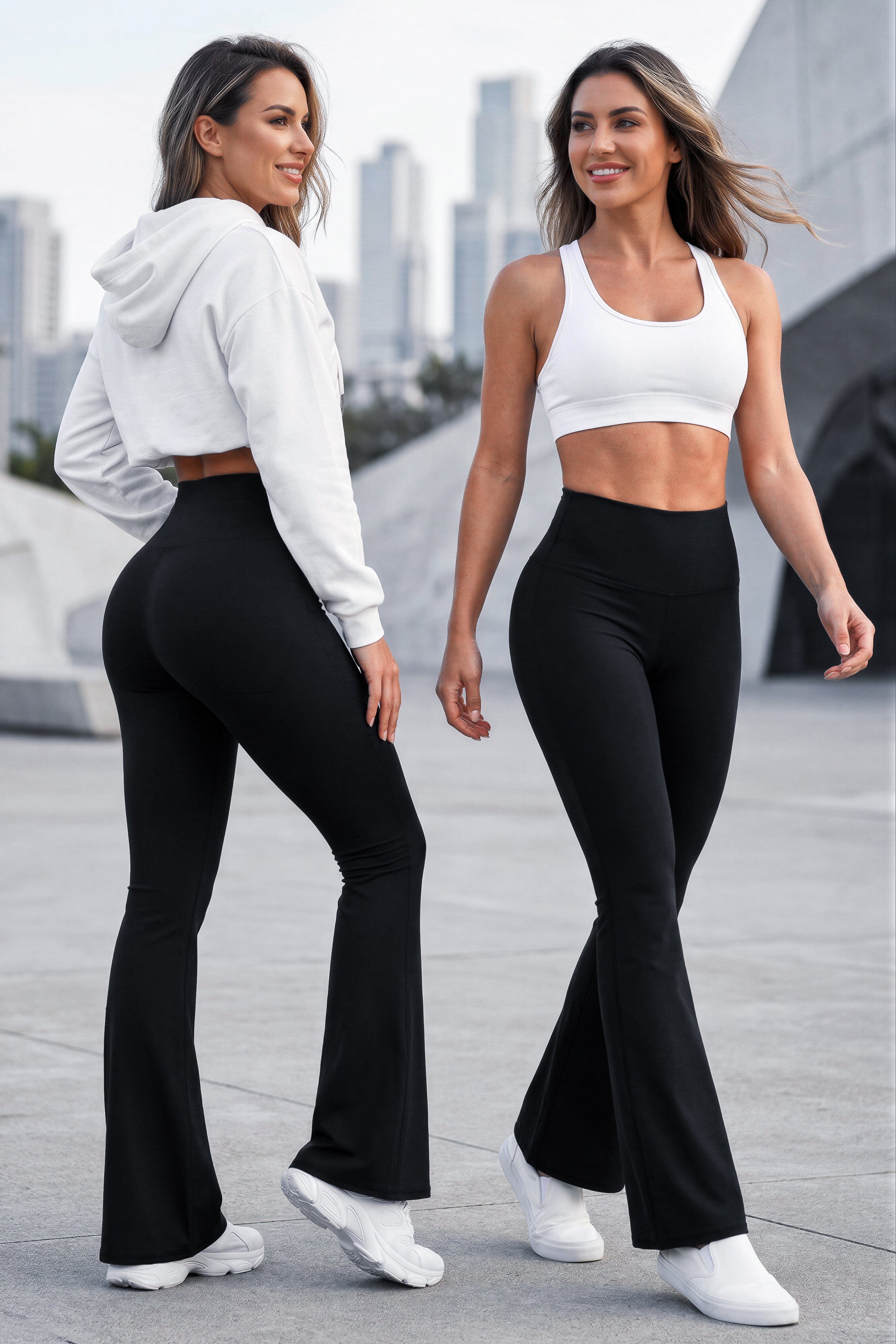 Bota Campana Negro Mate | Leggin Anti-Celulitis, Anti-Fluidos Con Cintura Alta & Horma Ideal Leggins RBJ Leggins 