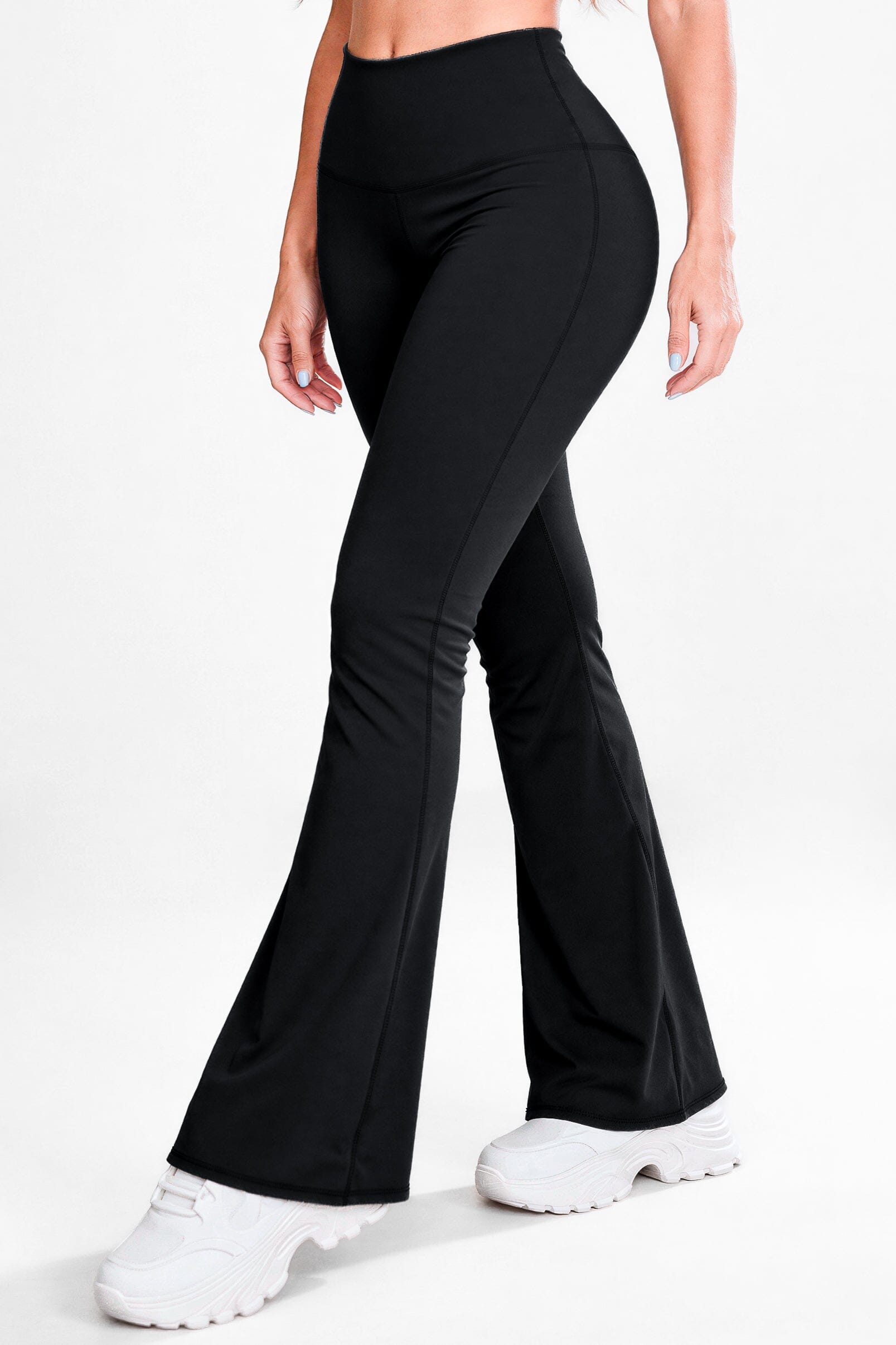 Bota Campana Negro Mate | Leggin Anti-Celulitis, Anti-Fluidos Con Cintura Alta & Horma Ideal Leggins RBJ Leggins 