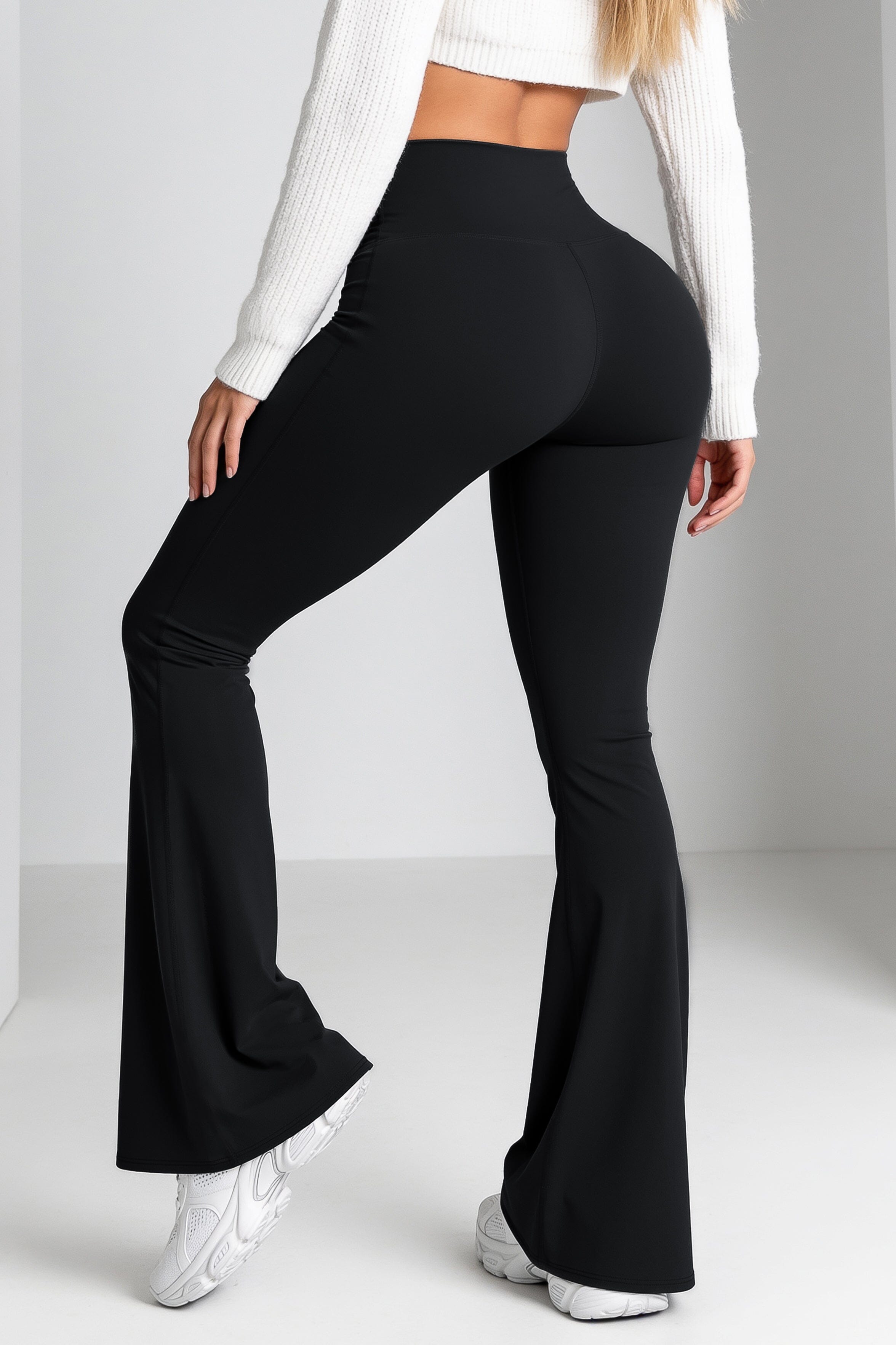 Bota Campana Negro Mate | Leggin Anti-Celulitis, Anti-Fluidos Con Cintura Alta & Horma Ideal Leggins RBJ Leggins 