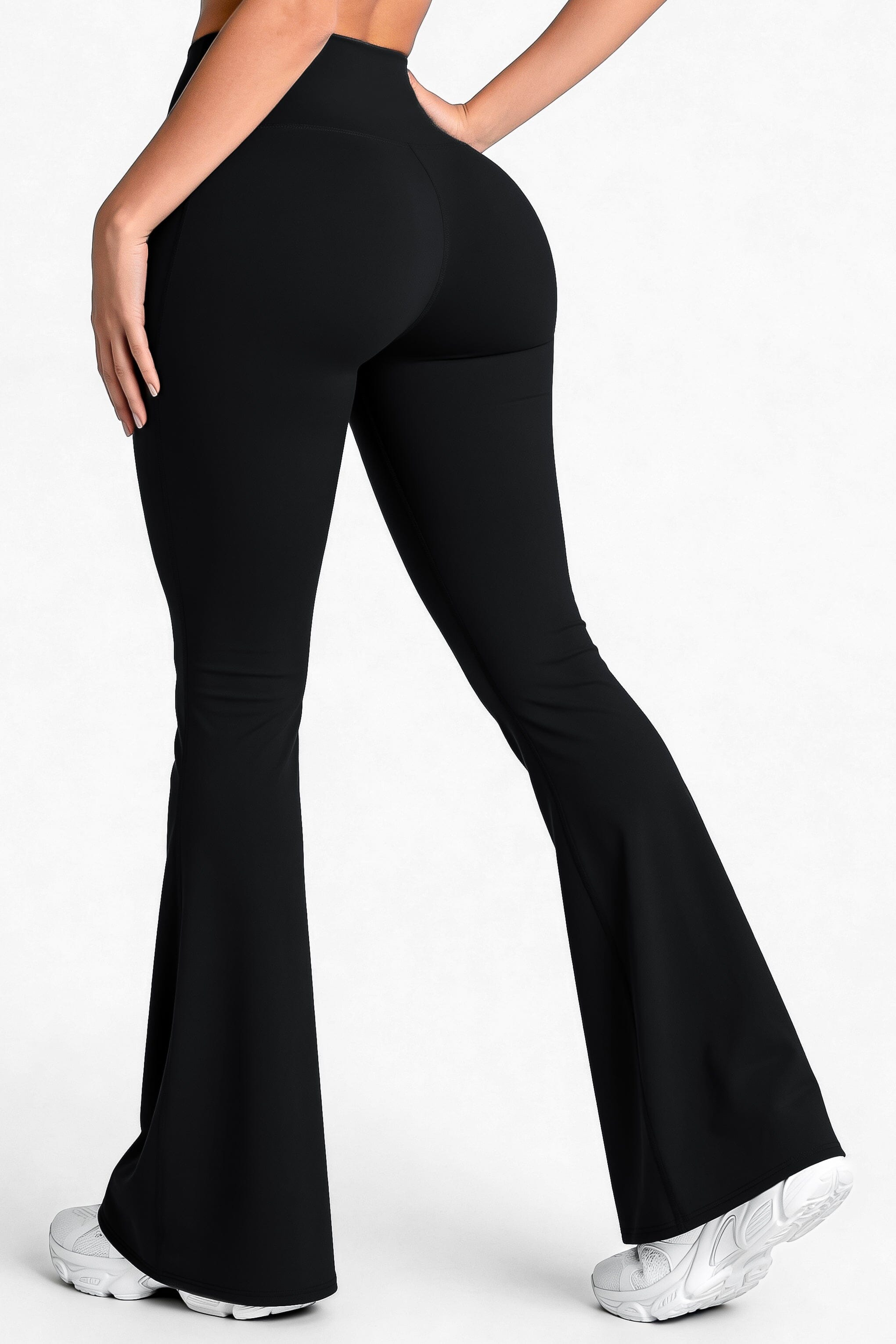 Bota Campana Negro Mate | Leggin Anti-Celulitis, Anti-Fluidos Con Cintura Alta & Horma Ideal Leggins RBJ Leggins 