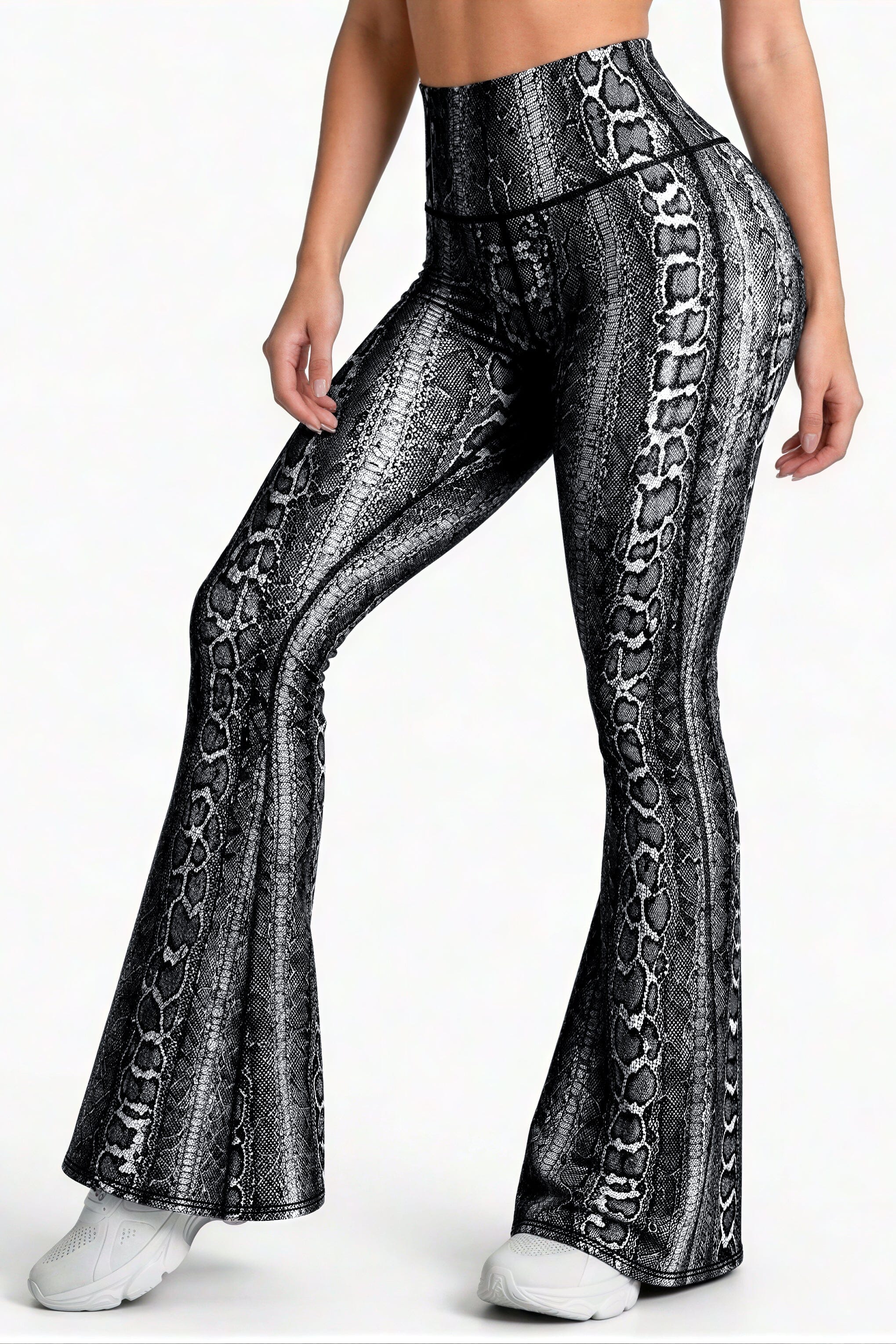 Bota Campana Negro Phyton - NUEVO | Leggin Anti-Celulitis, Anti-Fluidos Con Cintura Alta & Horma Ideal Leggins RBJ Leggins 