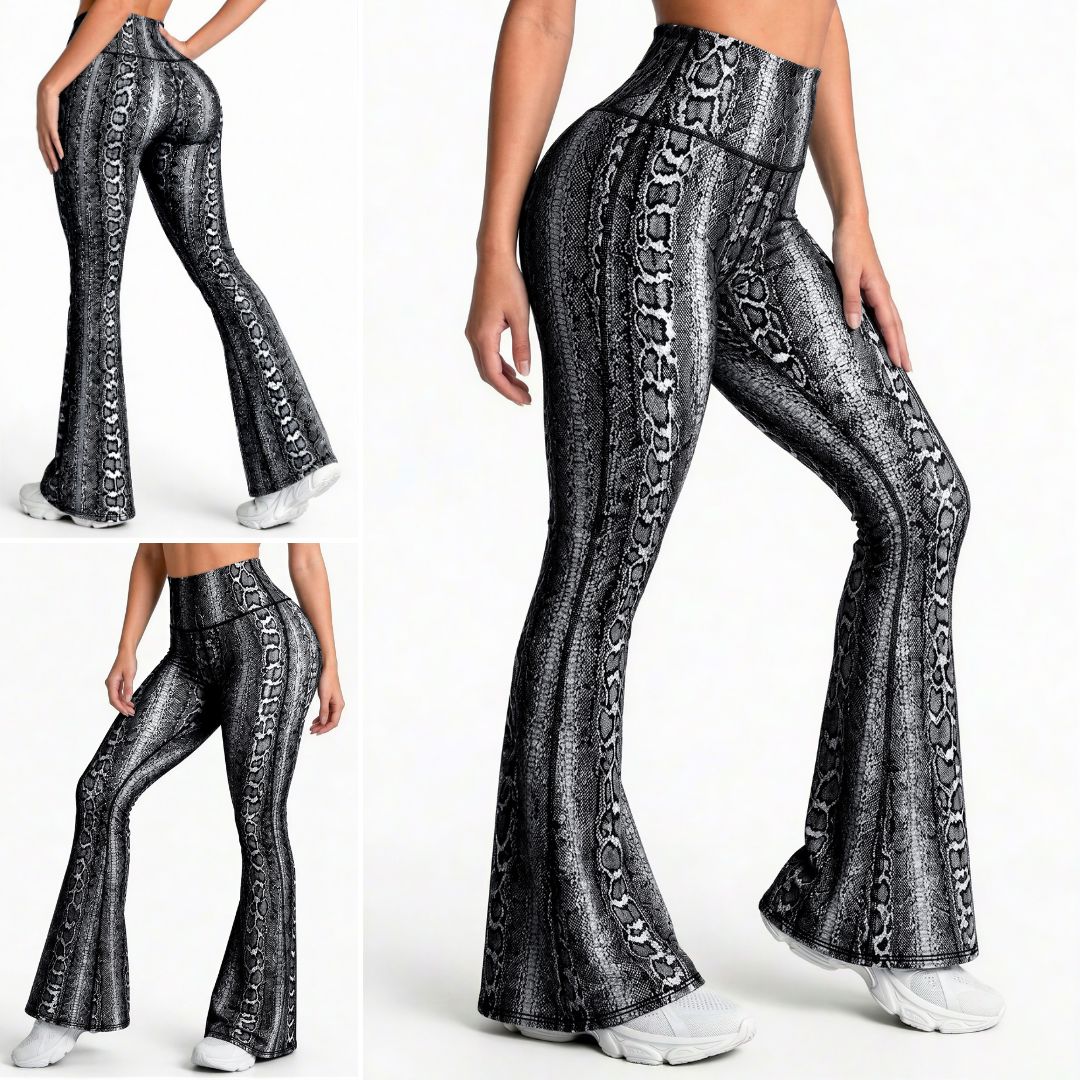 Bota Campana Negro Phyton - NUEVO | Leggin Anti-Celulitis, Anti-Fluidos Con Cintura Alta & Horma Ideal Leggins RBJ Leggins 