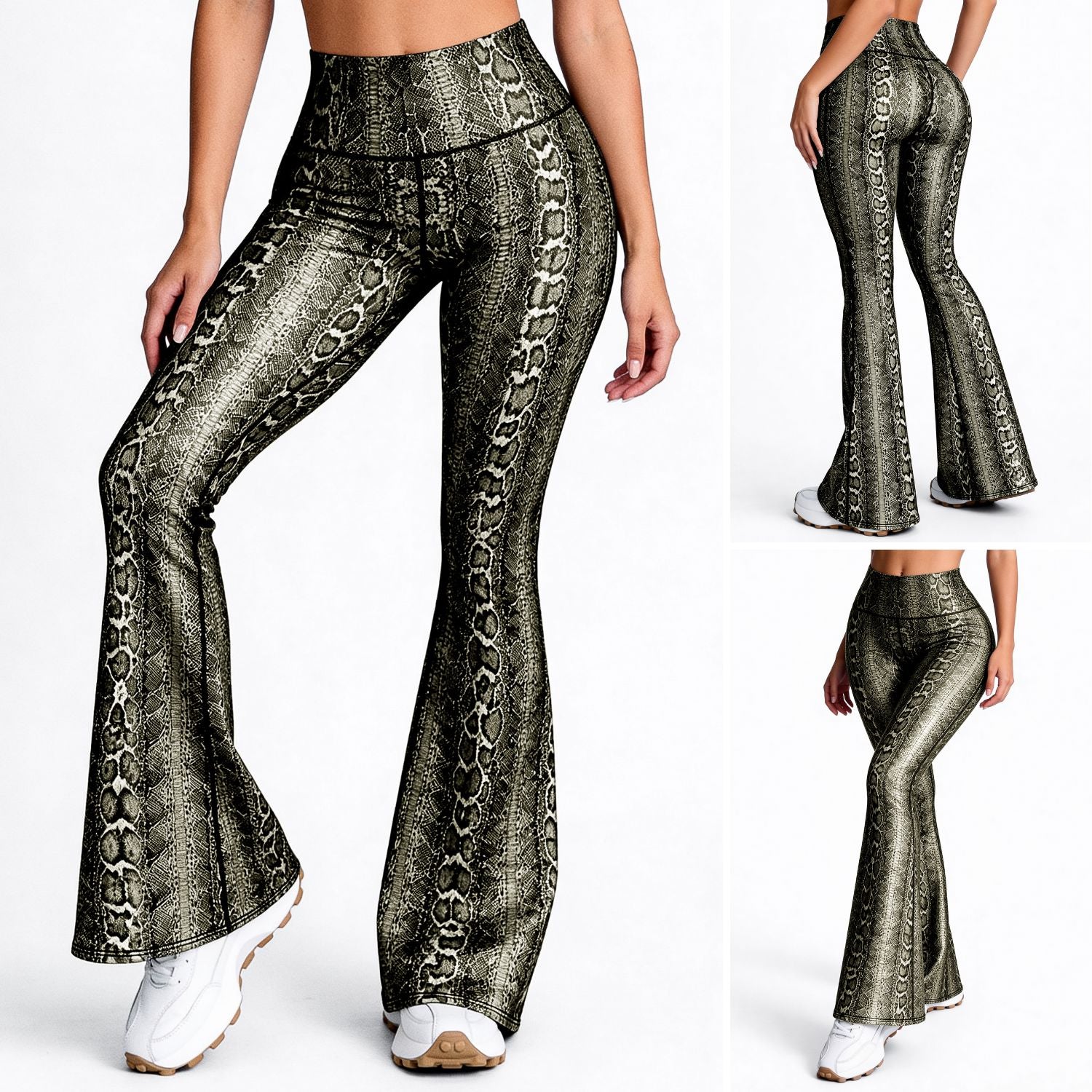 Bota Campana Verde Phyton - NUEVO | Leggin Anti-Celulitis, Anti-Fluidos Con Cintura Alta & Horma Ideal Leggins RBJ Leggins 